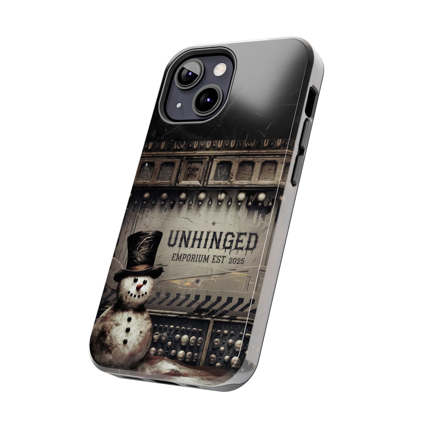 Gothic Phone Case, 'Unhinged Frosty McDeath', Alternative Case, Punk Grunge