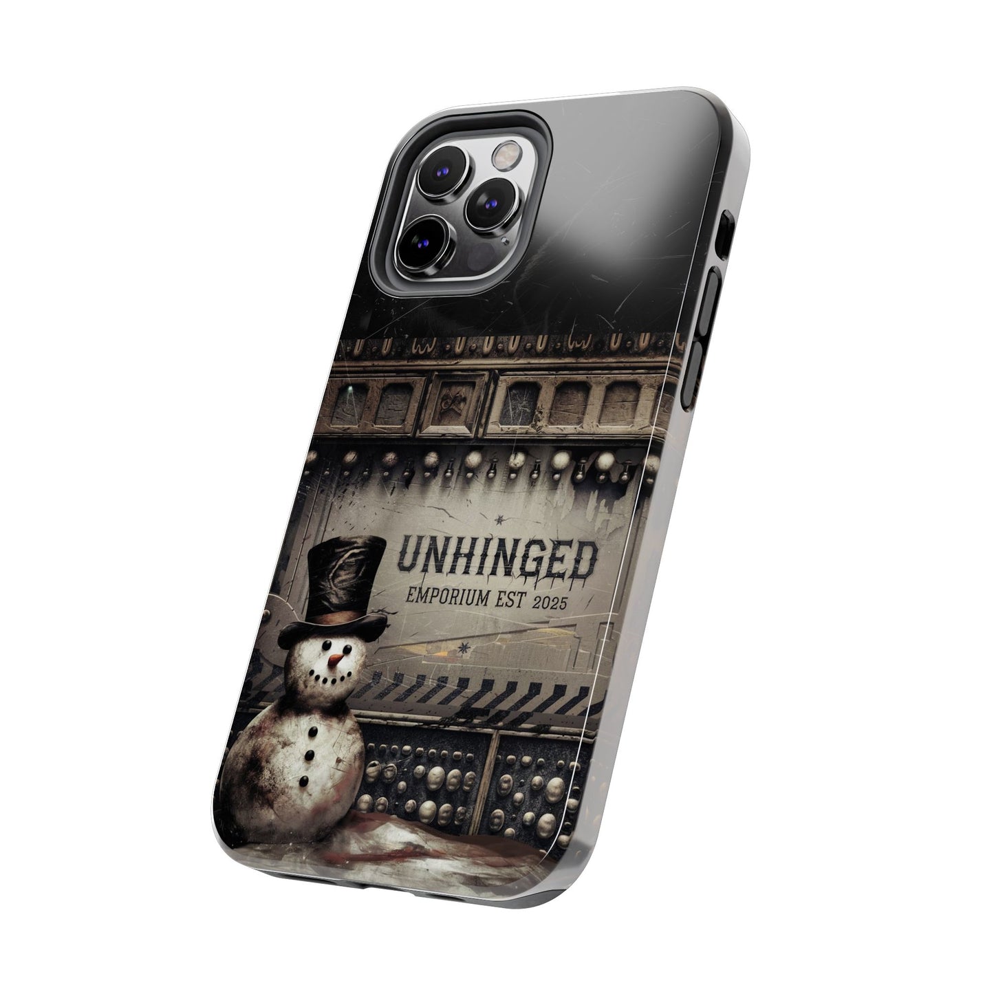 Gothic Phone Case, 'Unhinged Frosty McDeath', Alternative Case, Punk Grunge