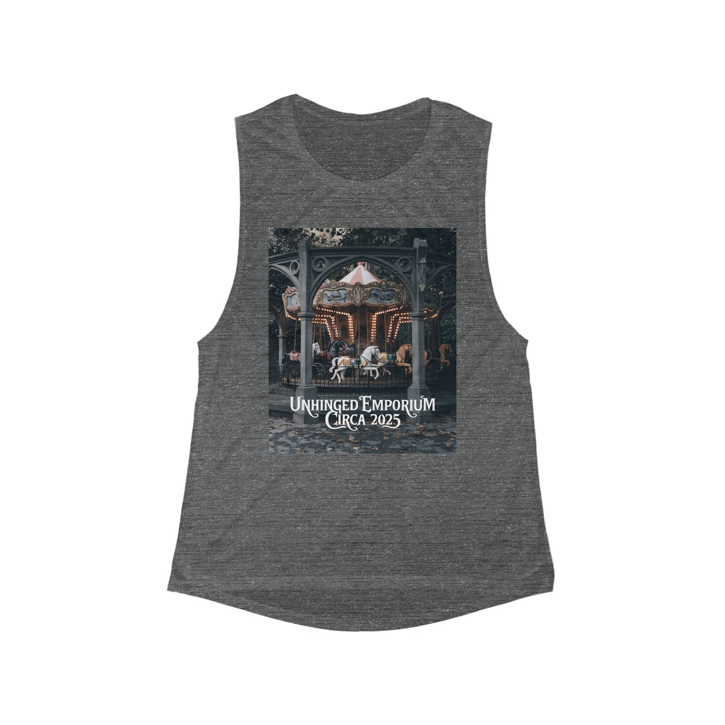 Gothic Tank Top, 'Unhinged Carousel', Alternative Shirt, Punk Grunge