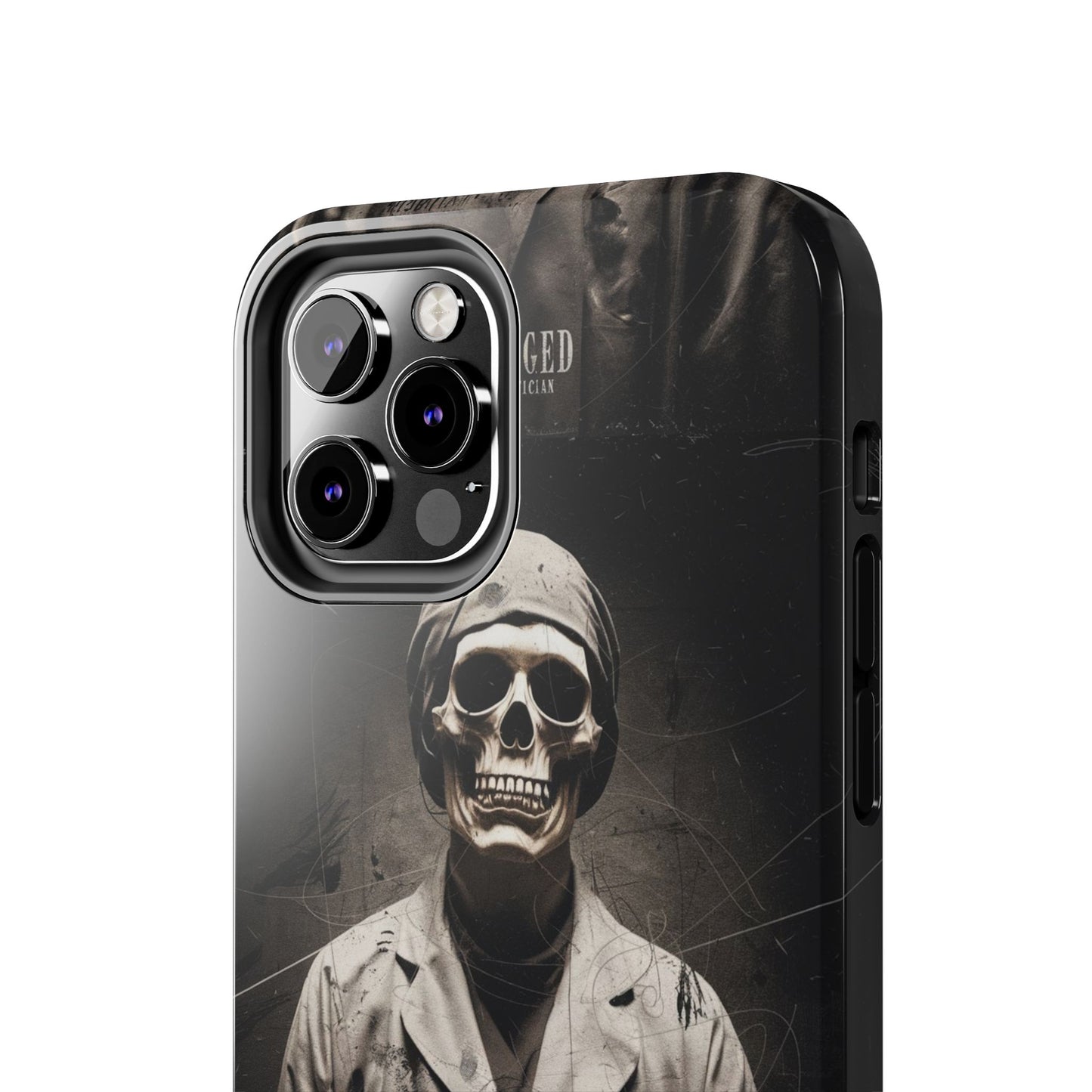 Gothic Phone Case, 'Unhinged Morty Skeleton', Alternative Case, Punk Grunge