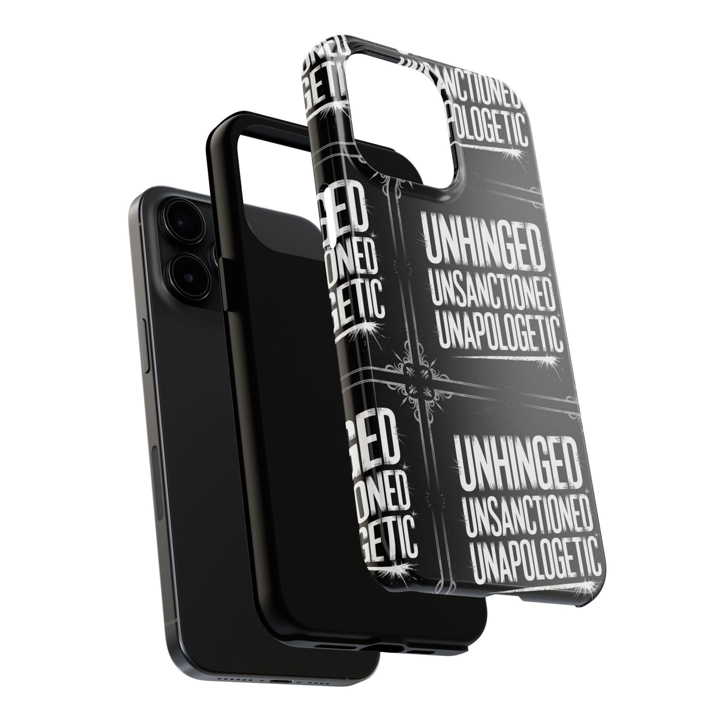 Gothic Case, 'Unhinged Unsanctioned Unapologetic' Alternative Case, Punk Grunge