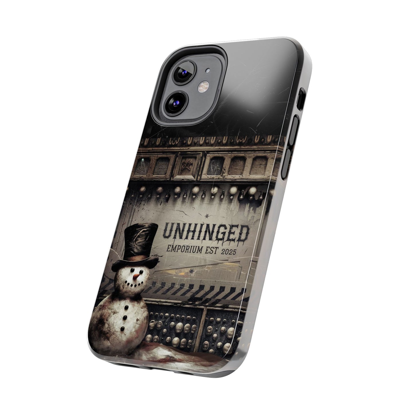 Gothic Phone Case, 'Unhinged Frosty McDeath', Alternative Case, Punk Grunge