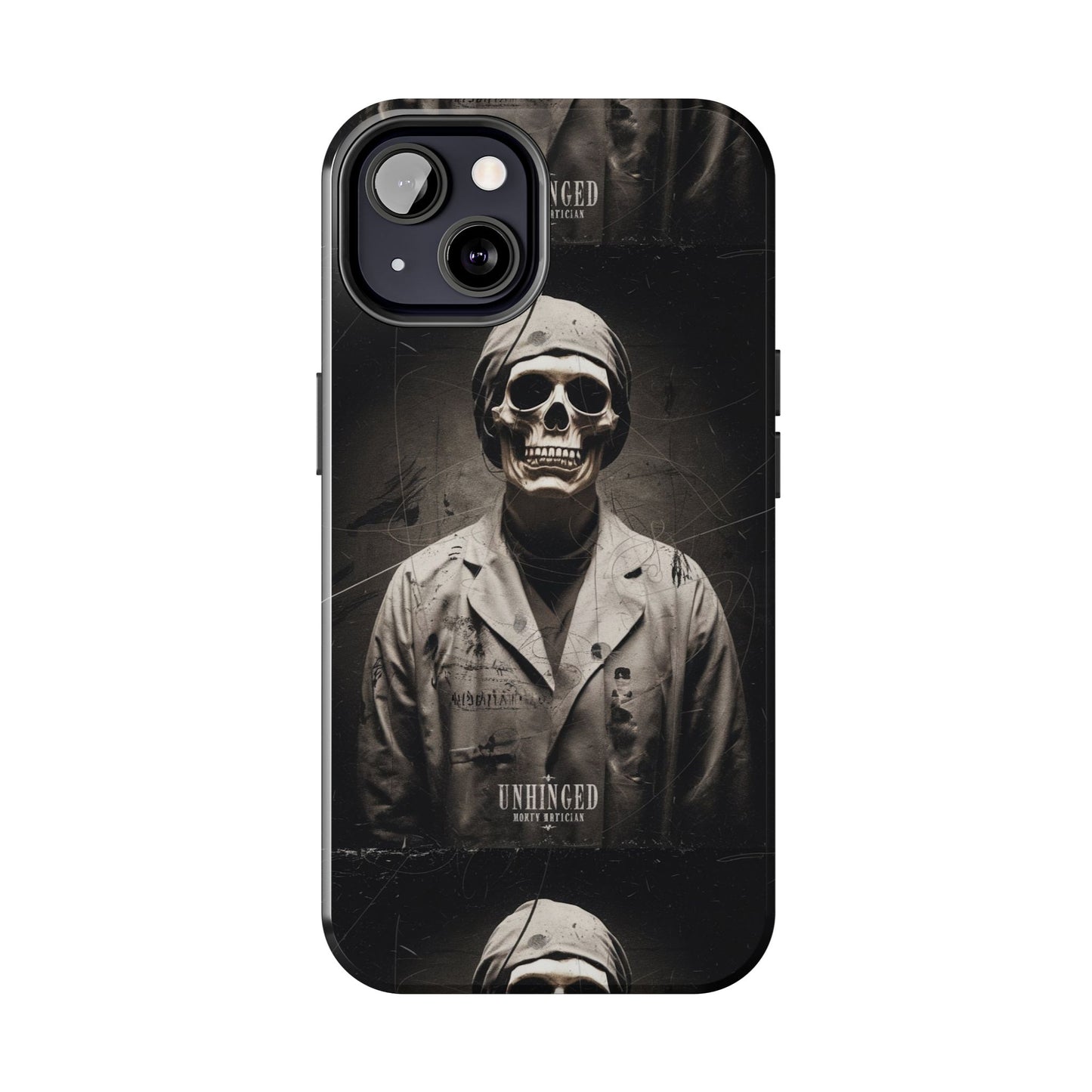 Gothic Phone Case, 'Unhinged Morty Skeleton', Alternative Case, Punk Grunge