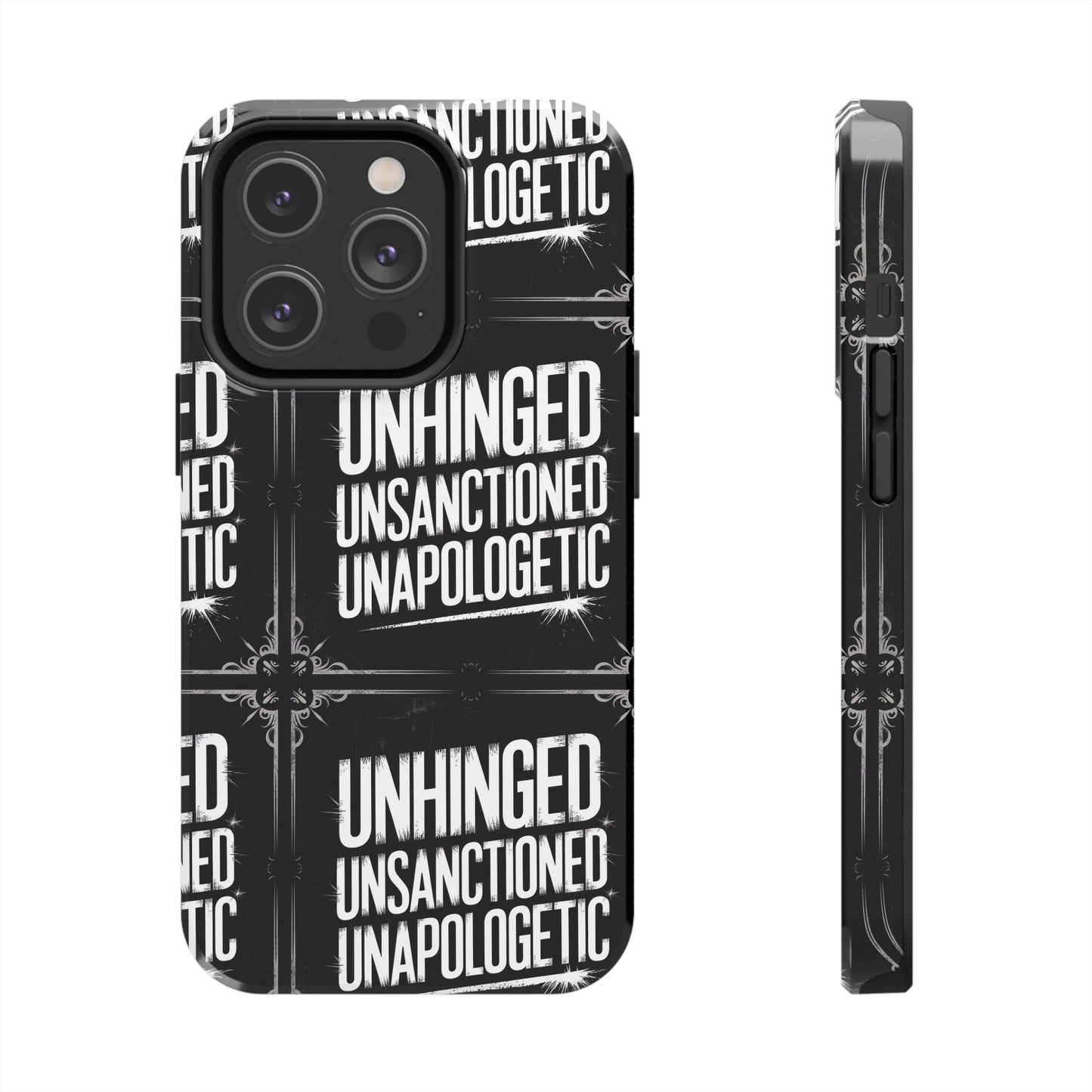 Gothic Case, 'Unhinged Unsanctioned Unapologetic' Alternative Case, Punk Grunge