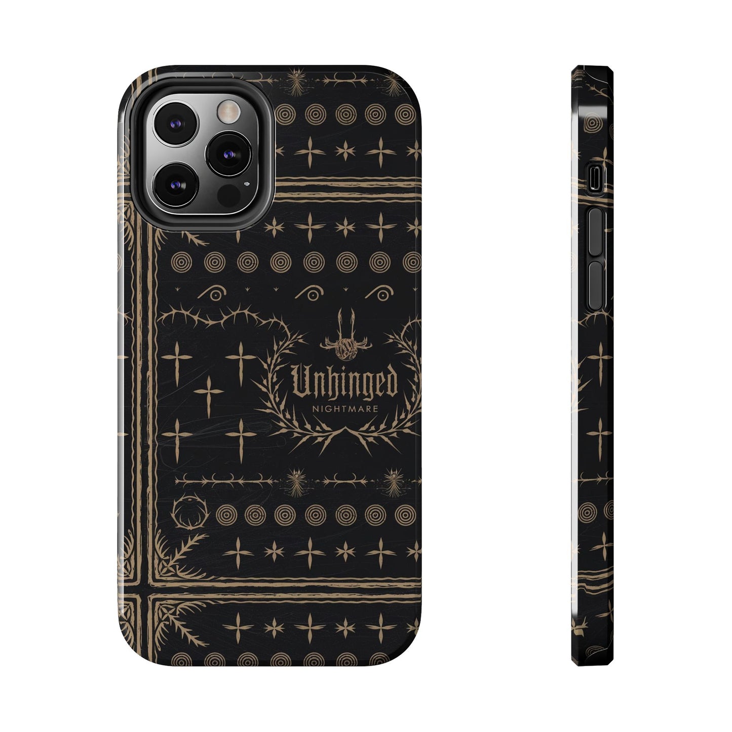 Gothic Phone Case, 'Unhinged Nightmare Crosses', Alternative Case, Punk Grunge