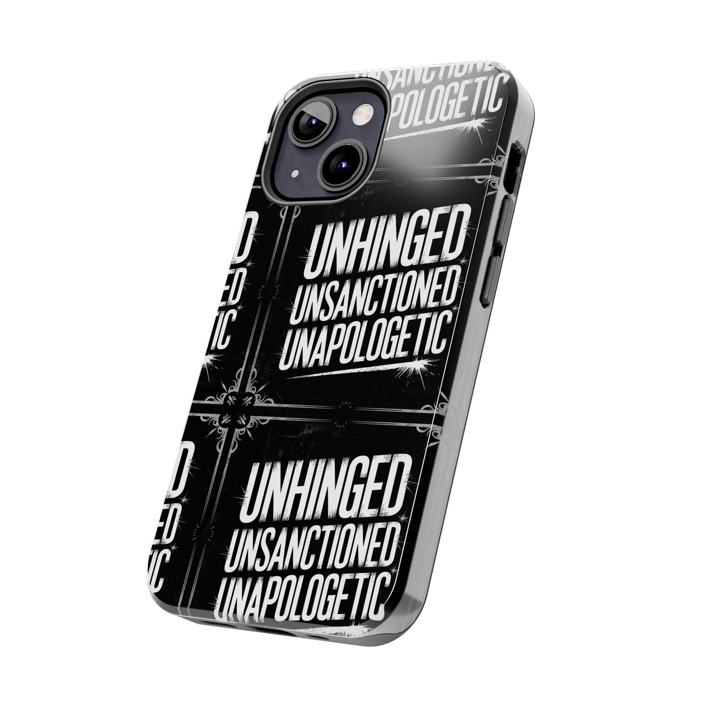 Gothic Case, 'Unhinged Unsanctioned Unapologetic' Alternative Case, Punk Grunge