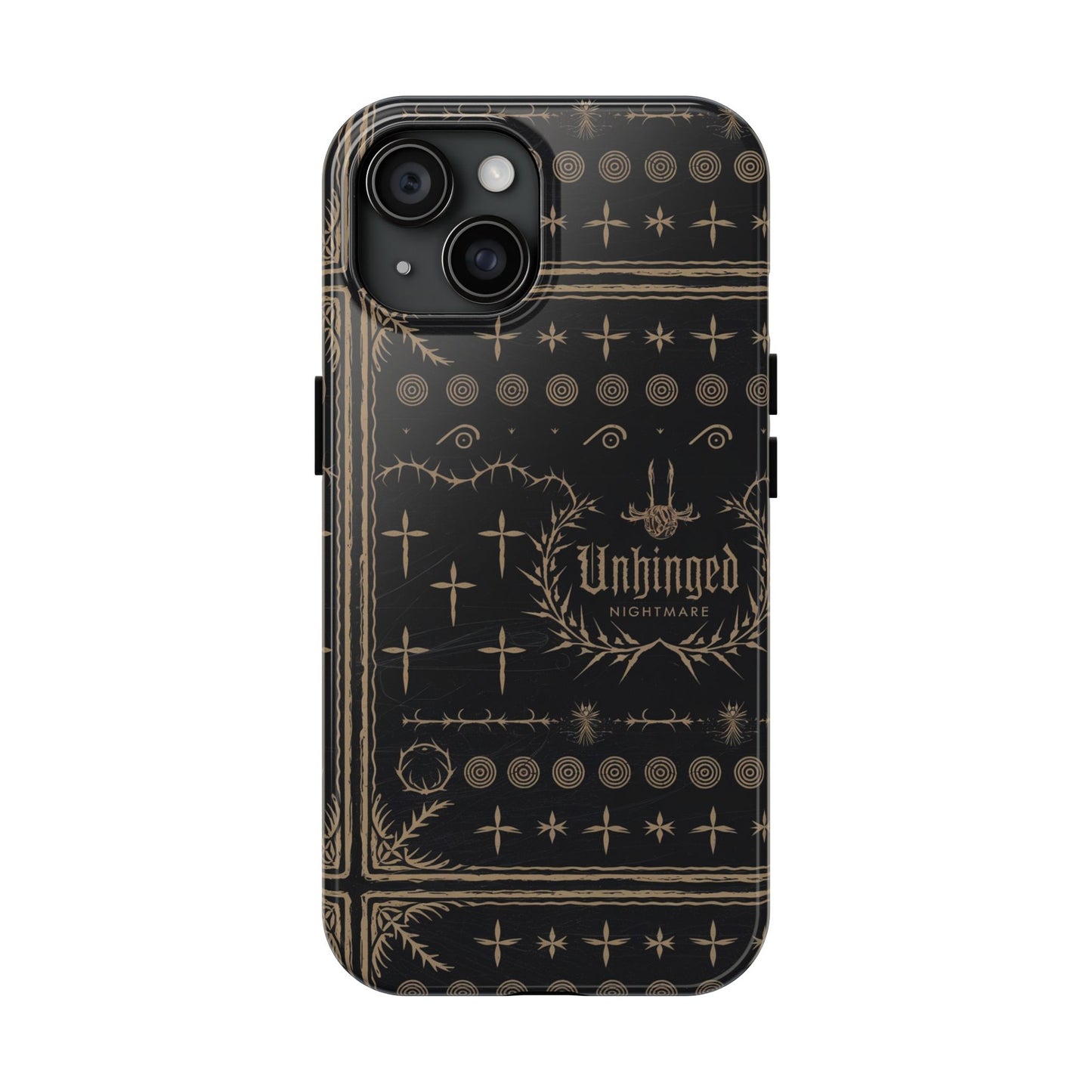 Gothic Phone Case, 'Unhinged Nightmare Crosses', Alternative Case, Punk Grunge