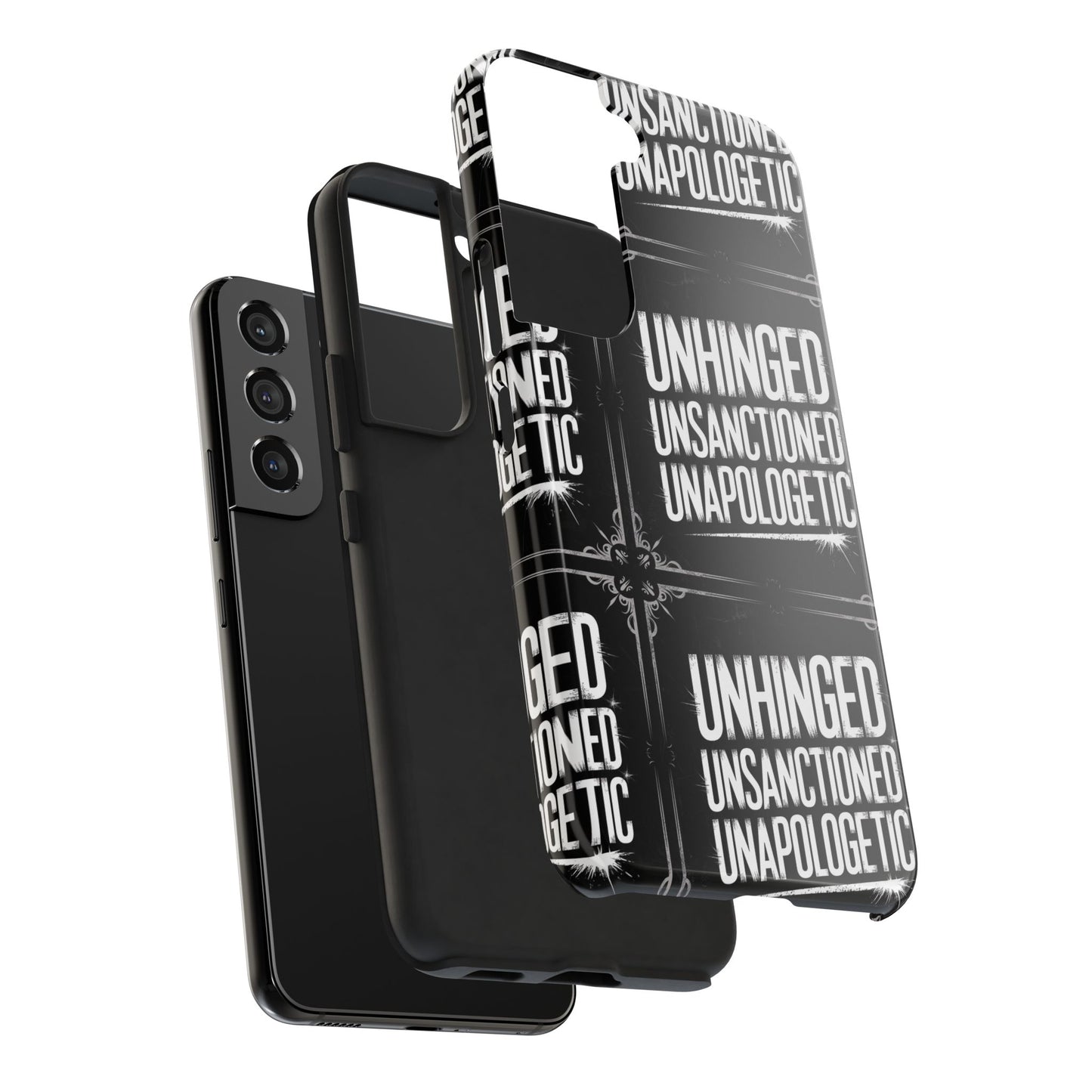 Gothic Case, 'Unhinged Unsanctioned Unapologetic' Alternative Case, Punk Grunge