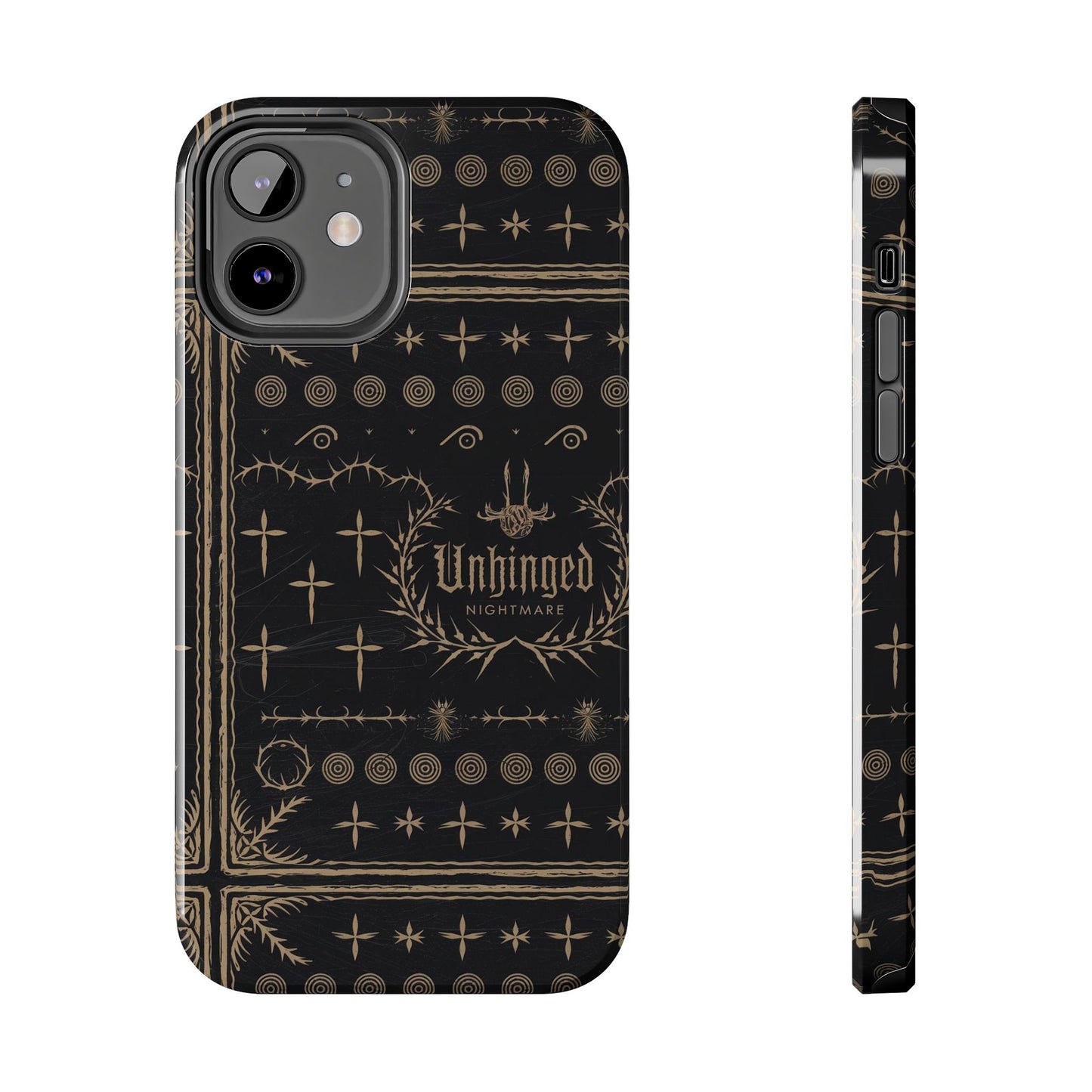 Gothic Phone Case, 'Unhinged Nightmare Crosses', Alternative Case, Punk Grunge