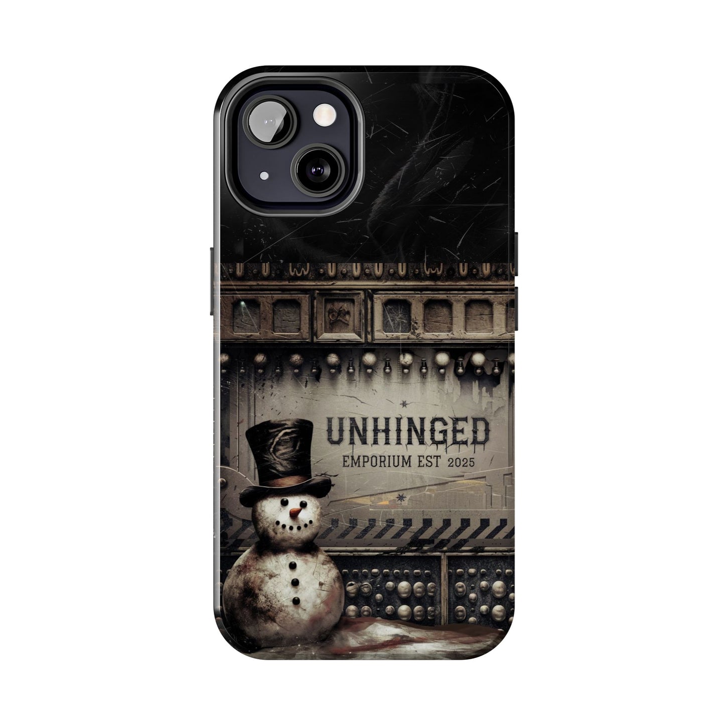 Gothic Phone Case, 'Unhinged Frosty McDeath', Alternative Case, Punk Grunge