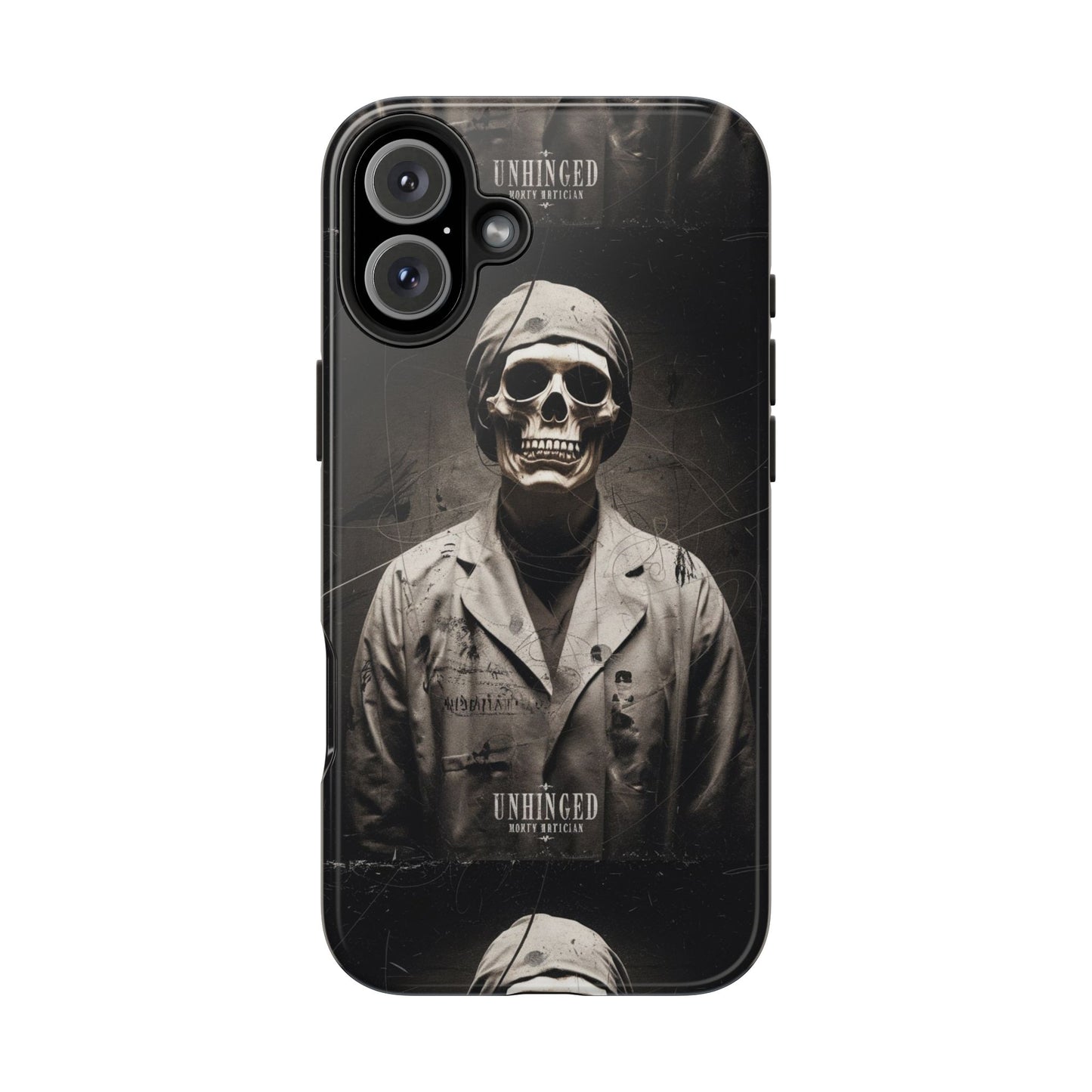 Gothic Phone Case, 'Unhinged Morty Skeleton', Alternative Case, Punk Grunge