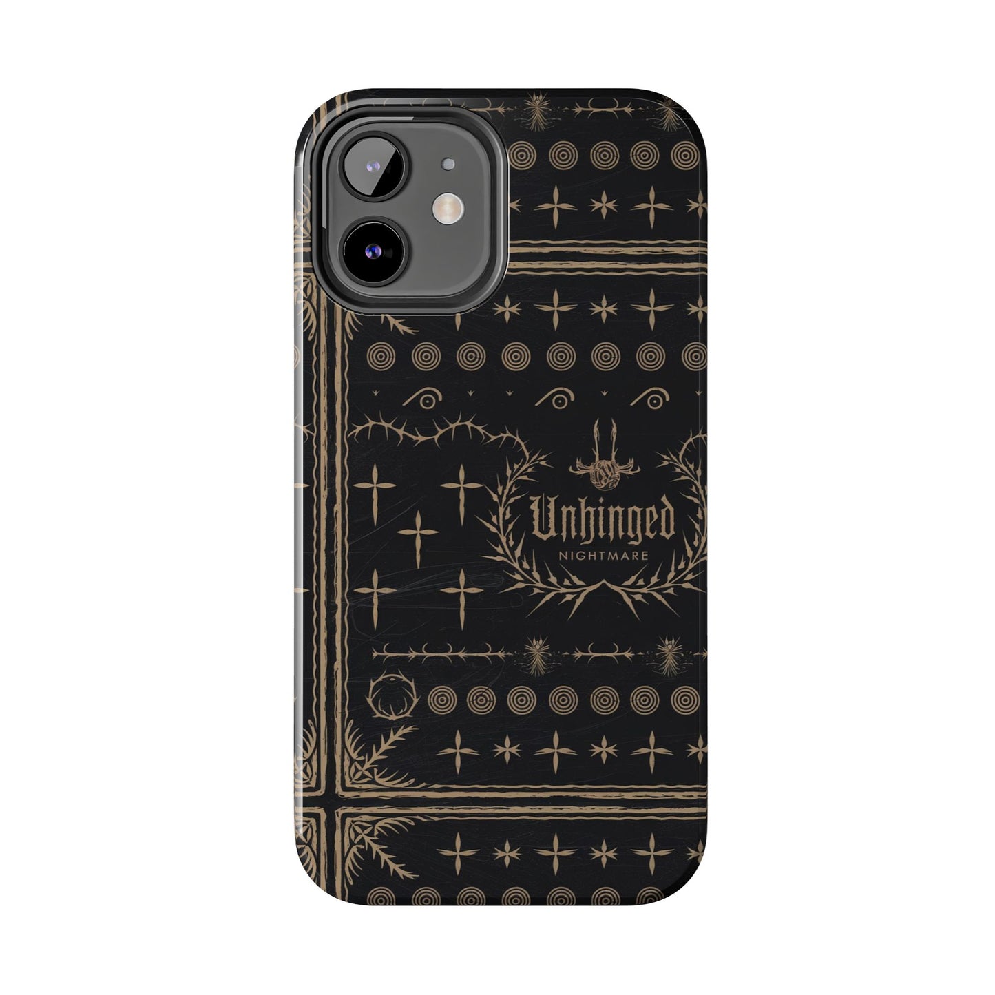 Gothic Phone Case, 'Unhinged Nightmare Crosses', Alternative Case, Punk Grunge