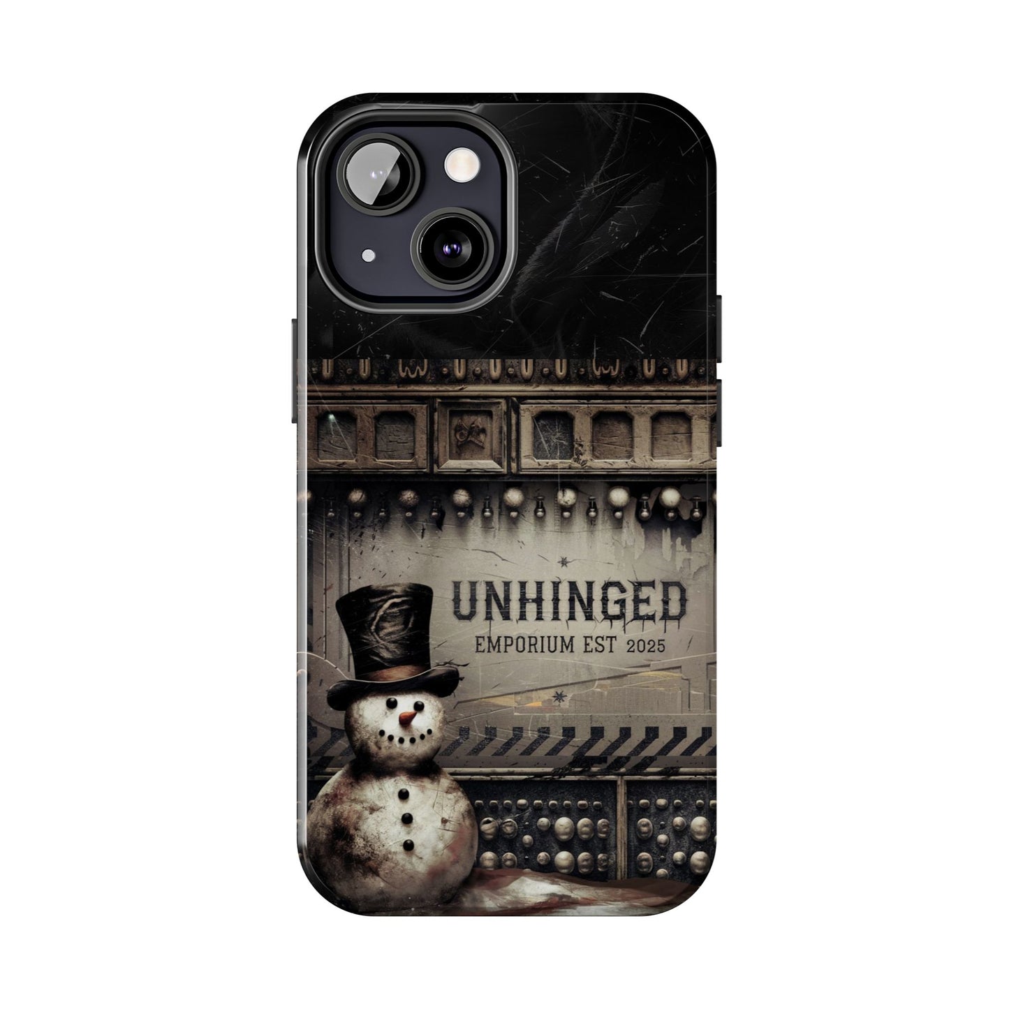 Gothic Phone Case, 'Unhinged Frosty McDeath', Alternative Case, Punk Grunge