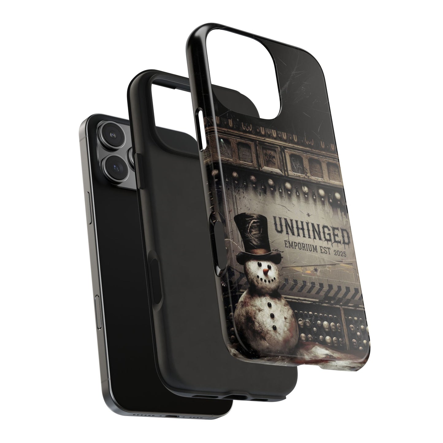 Gothic Phone Case, 'Unhinged Frosty McDeath', Alternative Case, Punk Grunge