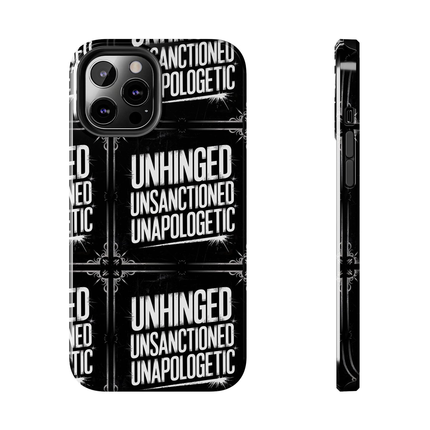 Gothic Case, 'Unhinged Unsanctioned Unapologetic' Alternative Case, Punk Grunge