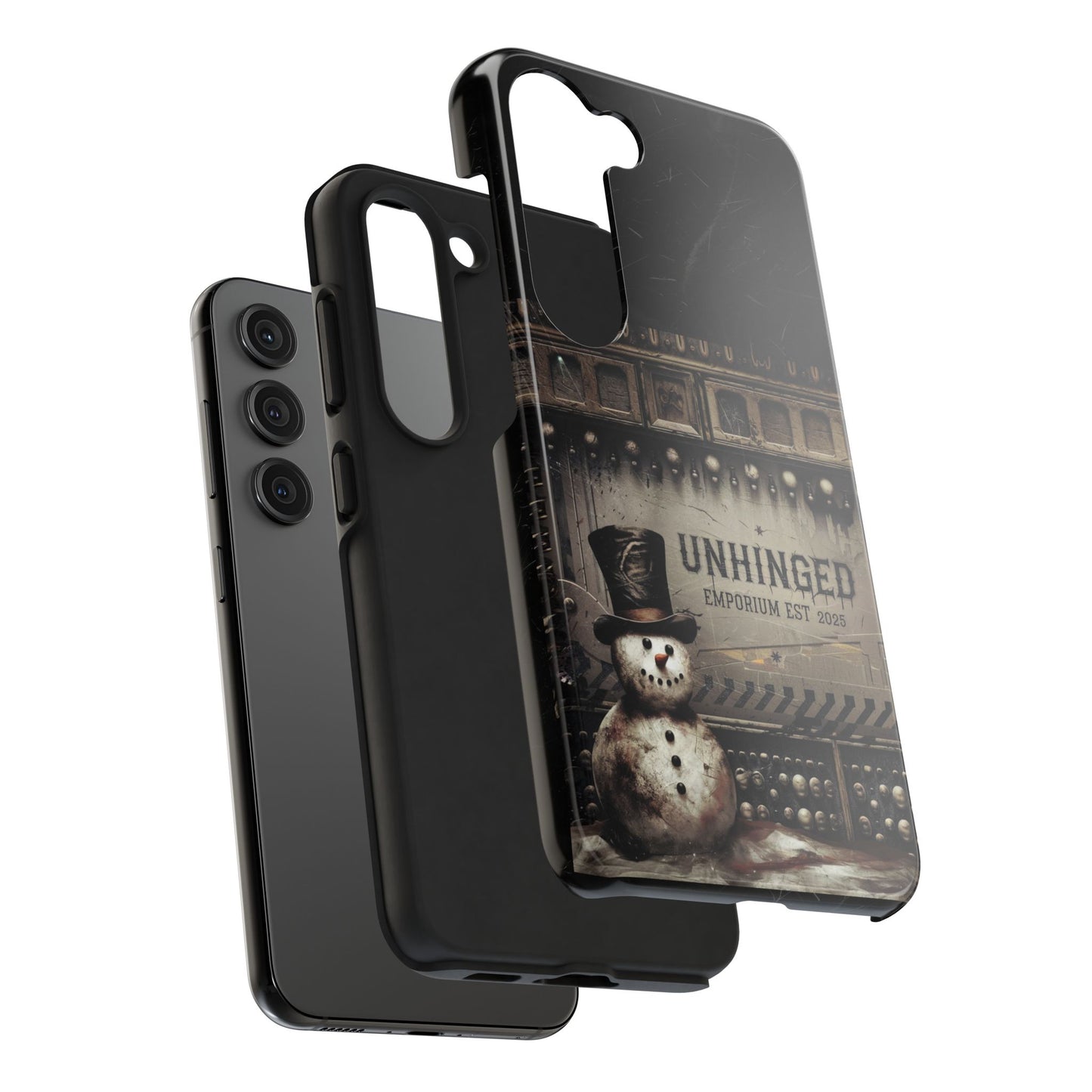 Gothic Phone Case, 'Unhinged Frosty McDeath', Alternative Case, Punk Grunge