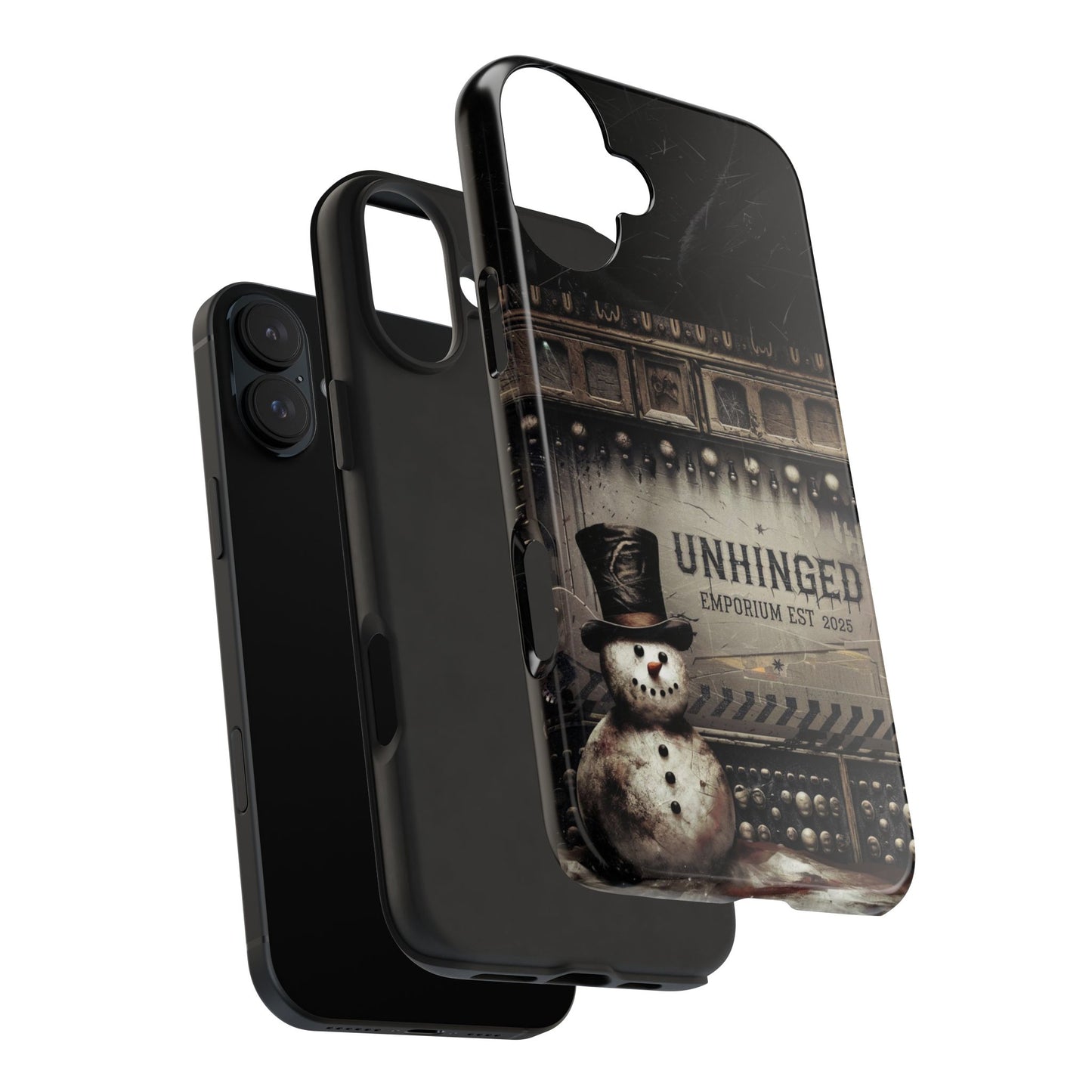 Gothic Phone Case, 'Unhinged Frosty McDeath', Alternative Case, Punk Grunge