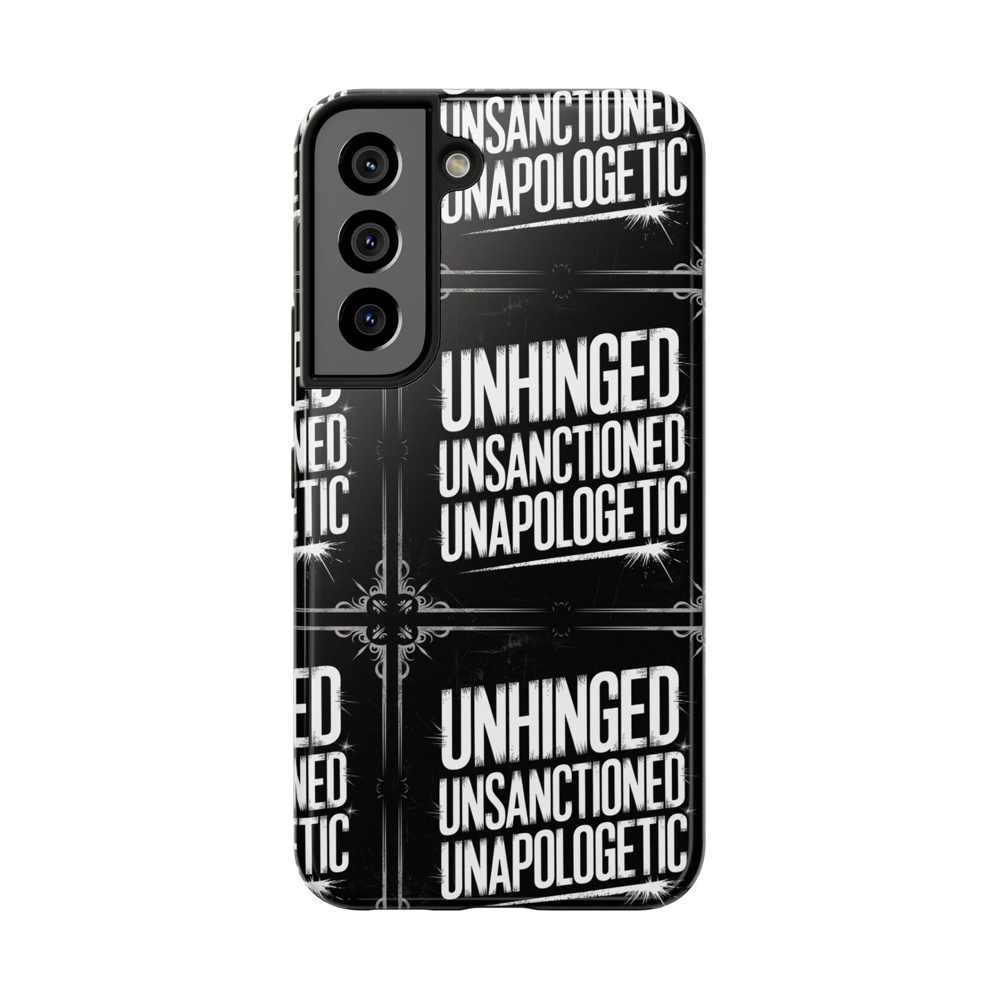 Gothic Case, 'Unhinged Unsanctioned Unapologetic' Alternative Case, Punk Grunge