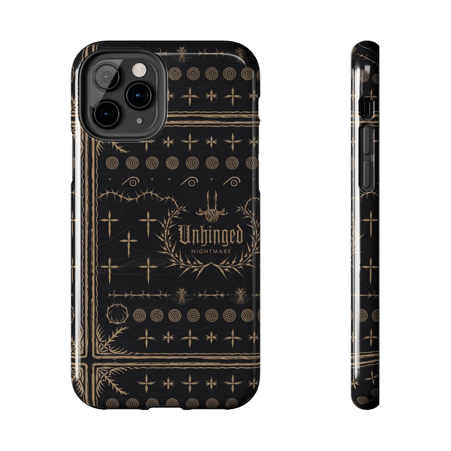 Gothic Phone Case, 'Unhinged Nightmare Crosses', Alternative Case, Punk Grunge