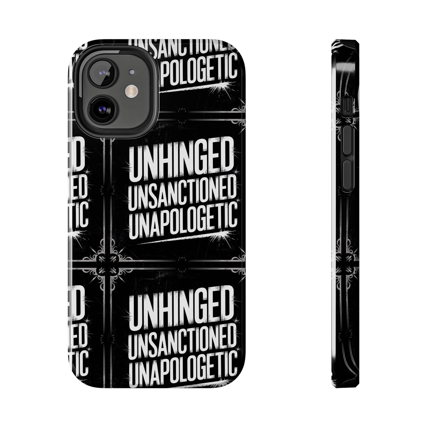 Gothic Case, 'Unhinged Unsanctioned Unapologetic' Alternative Case, Punk Grunge