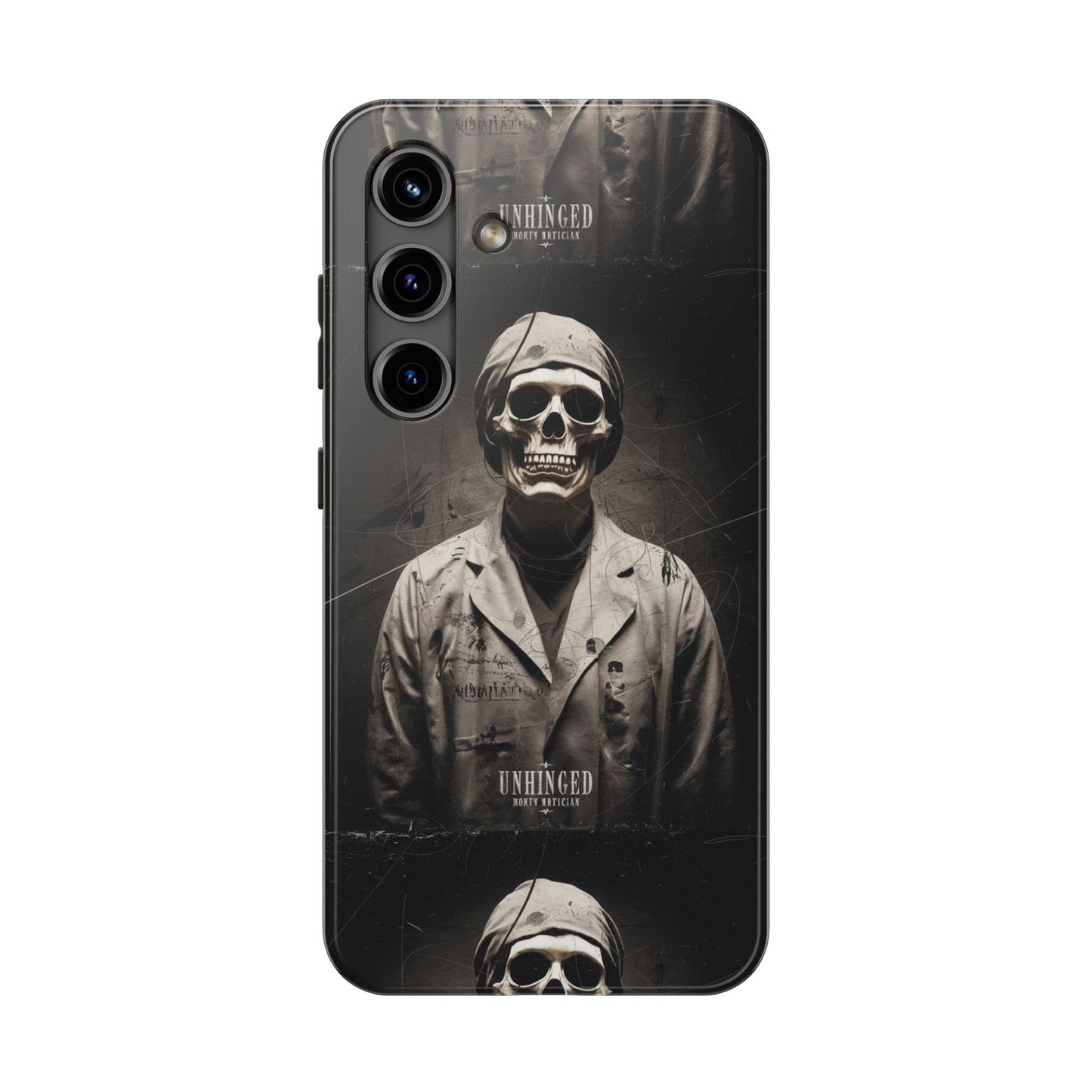 Gothic Phone Case, 'Unhinged Morty Skeleton', Alternative Case, Punk Grunge