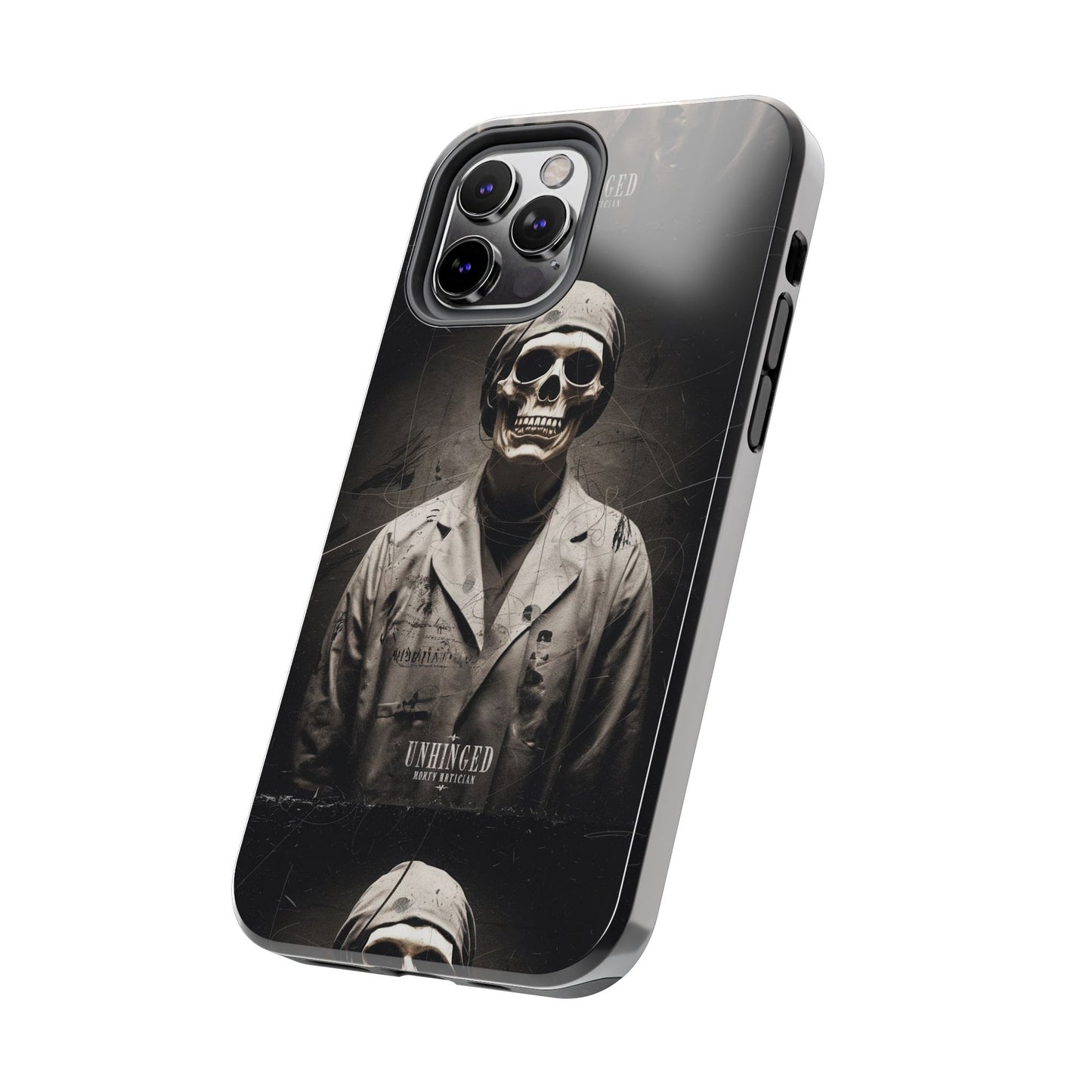 Gothic Phone Case, 'Unhinged Morty Skeleton', Alternative Case, Punk Grunge