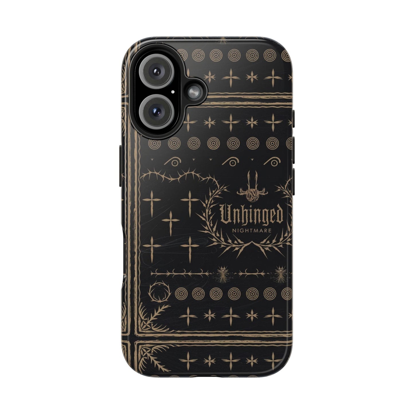 Gothic Phone Case, 'Unhinged Nightmare Crosses', Alternative Case, Punk Grunge