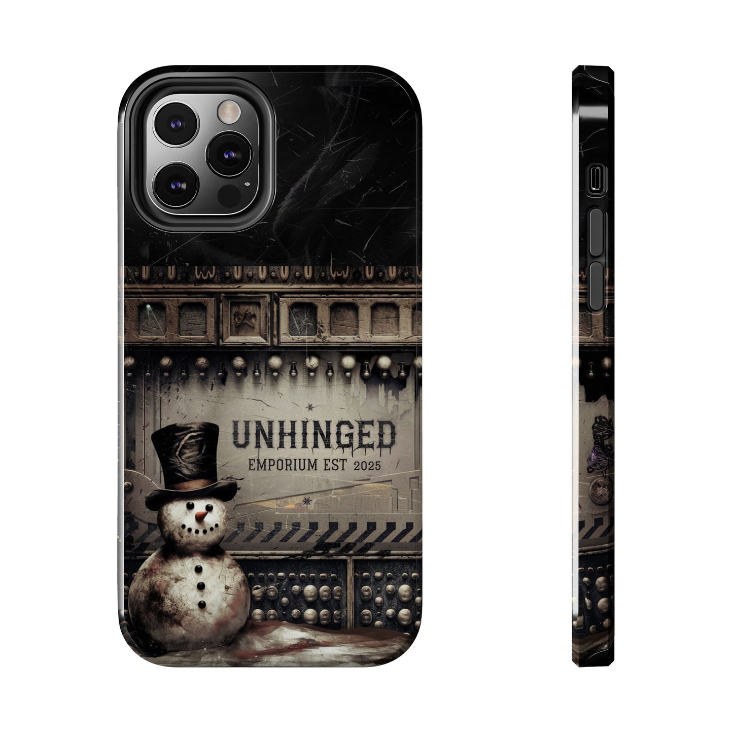 Gothic Phone Case, 'Unhinged Frosty McDeath', Alternative Case, Punk Grunge