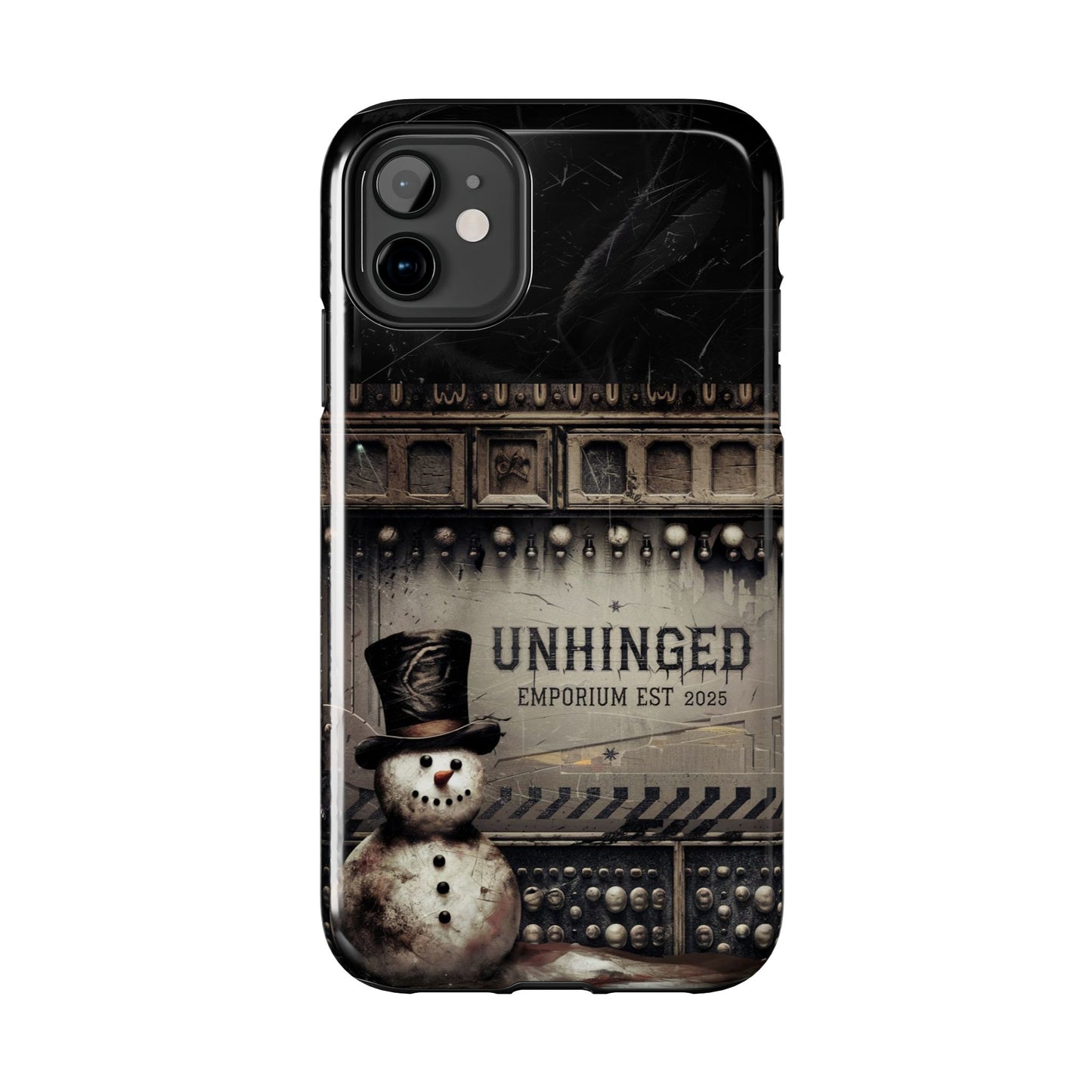 Gothic Phone Case, 'Unhinged Frosty McDeath', Alternative Case, Punk Grunge