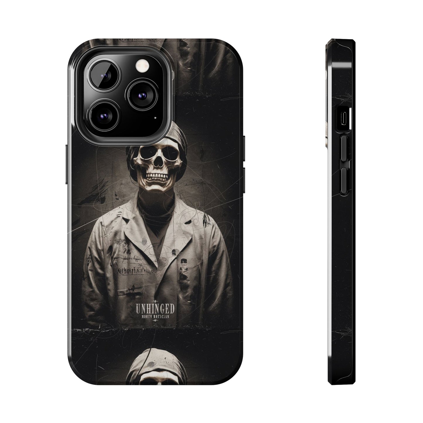 Gothic Phone Case, 'Unhinged Morty Skeleton', Alternative Case, Punk Grunge