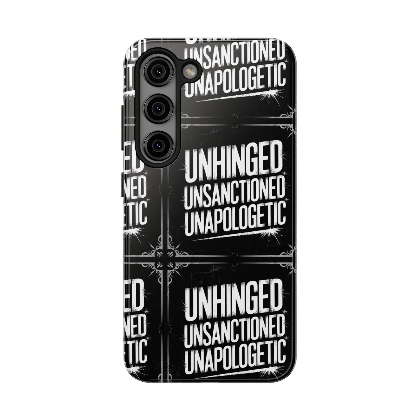 Gothic Case, 'Unhinged Unsanctioned Unapologetic' Alternative Case, Punk Grunge