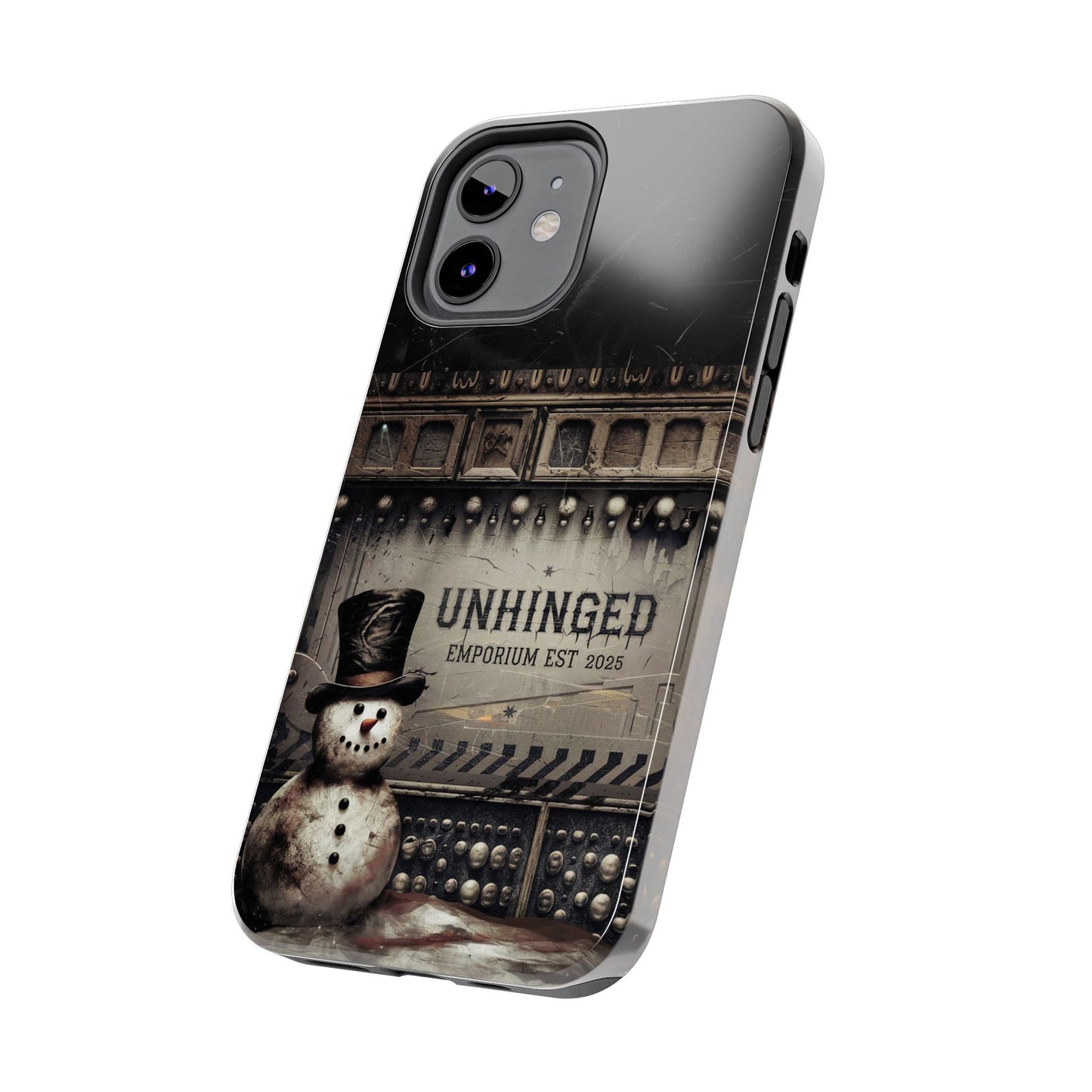 Gothic Phone Case, 'Unhinged Frosty McDeath', Alternative Case, Punk Grunge