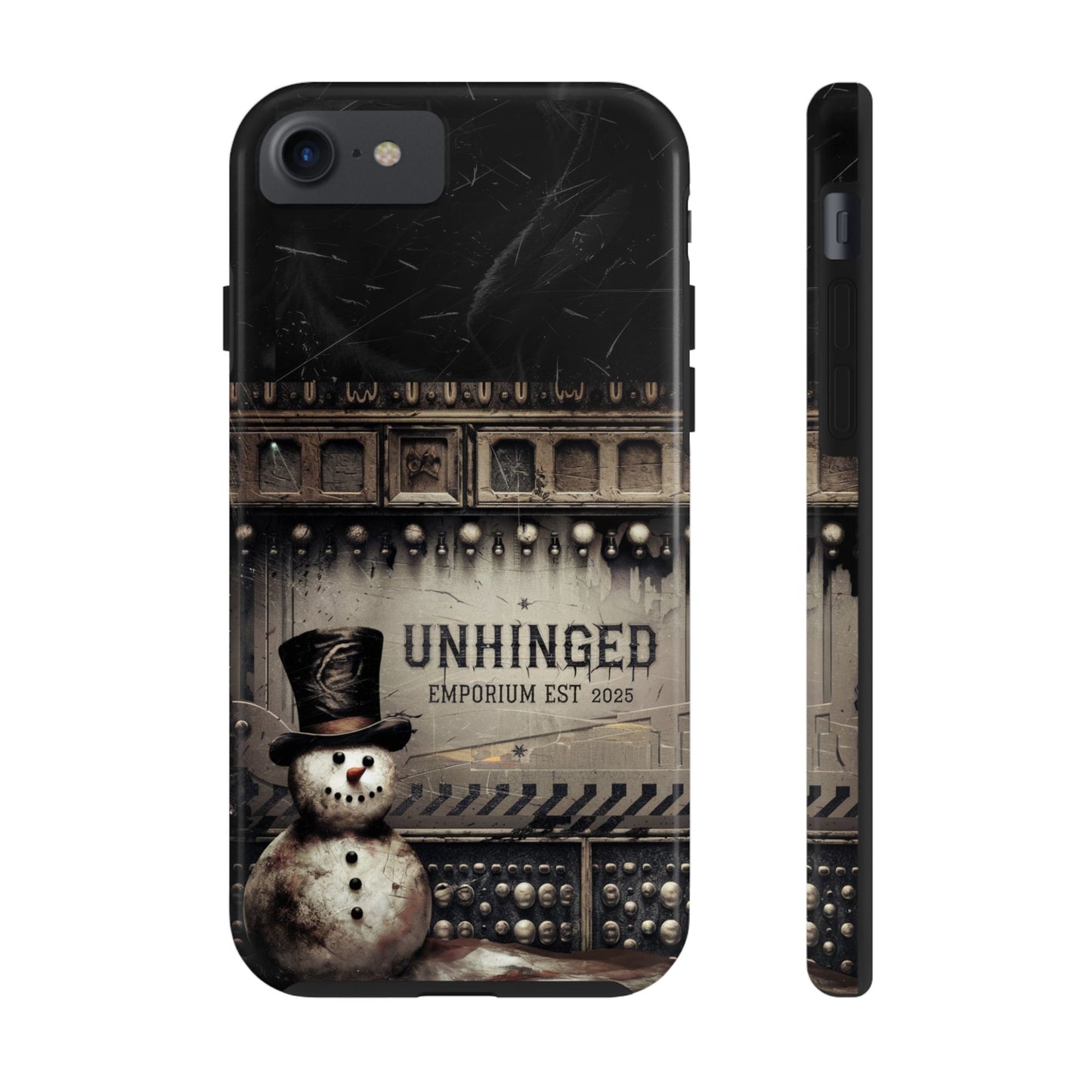 Gothic Phone Case, 'Unhinged Frosty McDeath', Alternative Case, Punk Grunge