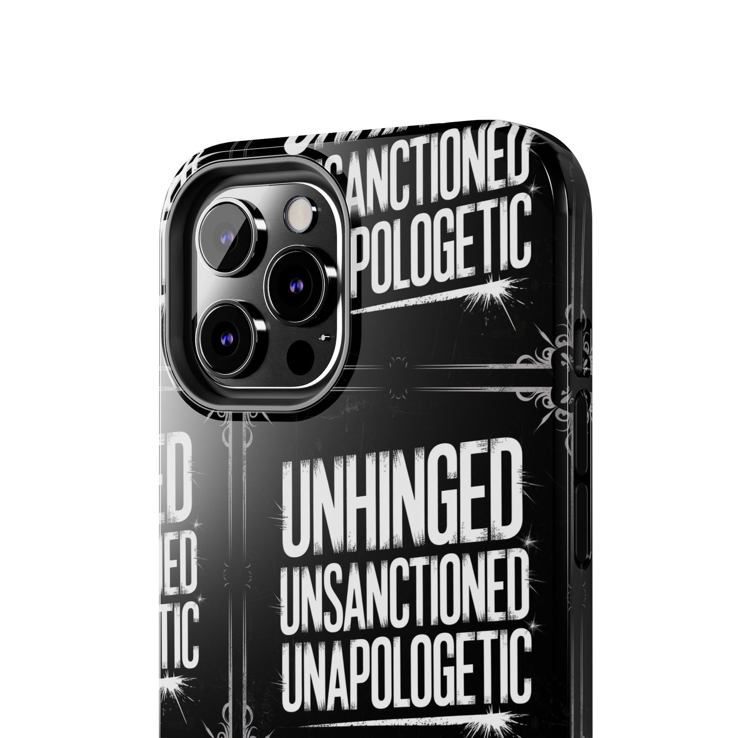 Gothic Case, 'Unhinged Unsanctioned Unapologetic' Alternative Case, Punk Grunge