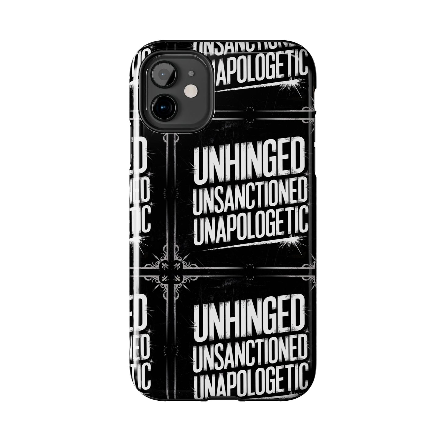 Gothic Case, 'Unhinged Unsanctioned Unapologetic' Alternative Case, Punk Grunge