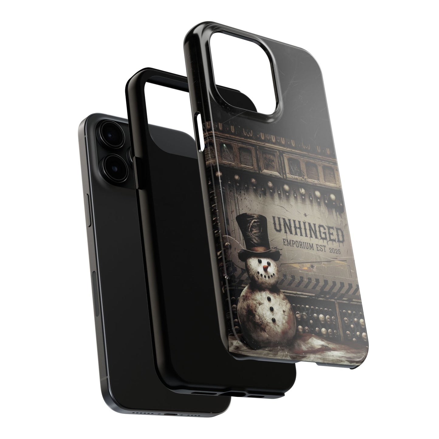 Gothic Phone Case, 'Unhinged Frosty McDeath', Alternative Case, Punk Grunge