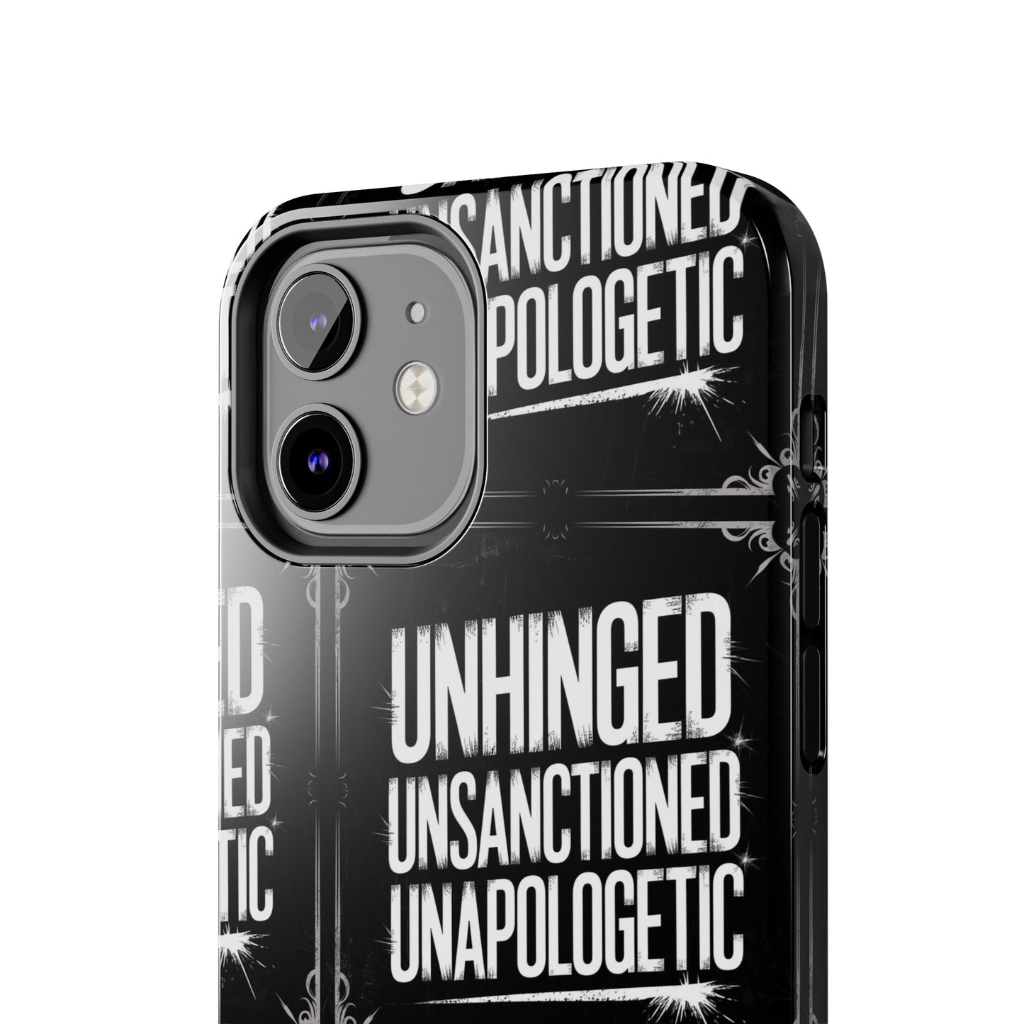 Gothic Case, 'Unhinged Unsanctioned Unapologetic' Alternative Case, Punk Grunge