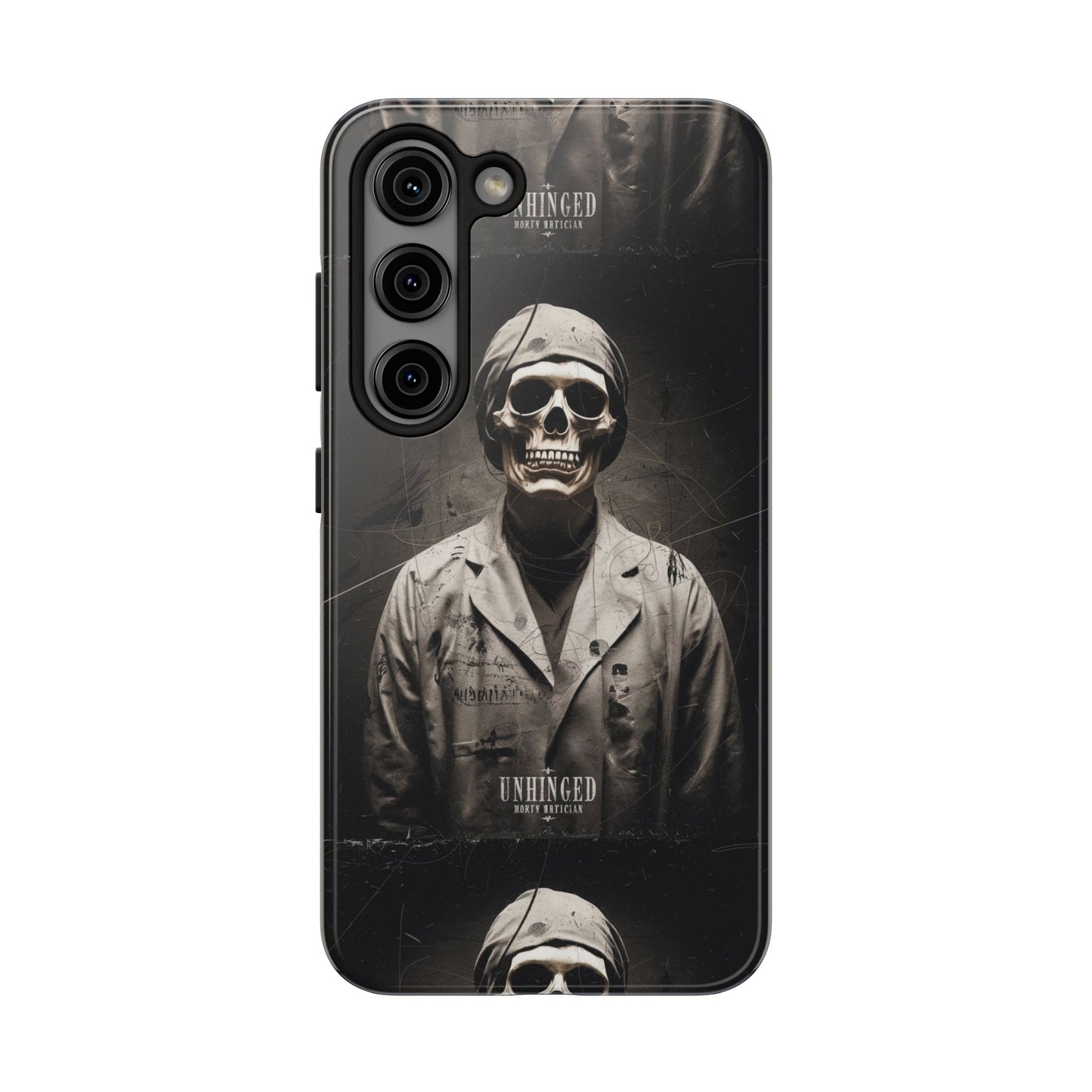 Gothic Phone Case, 'Unhinged Morty Skeleton', Alternative Case, Punk Grunge