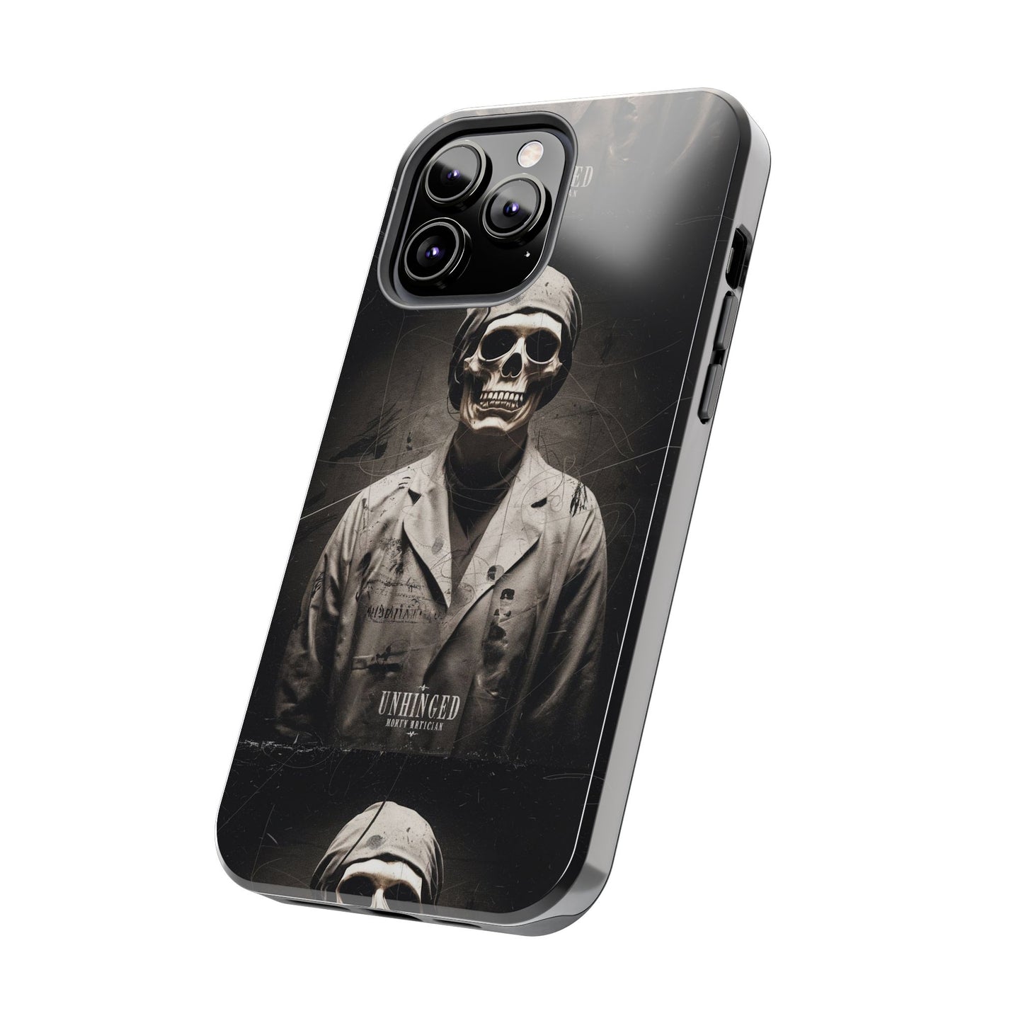 Gothic Phone Case, 'Unhinged Morty Skeleton', Alternative Case, Punk Grunge