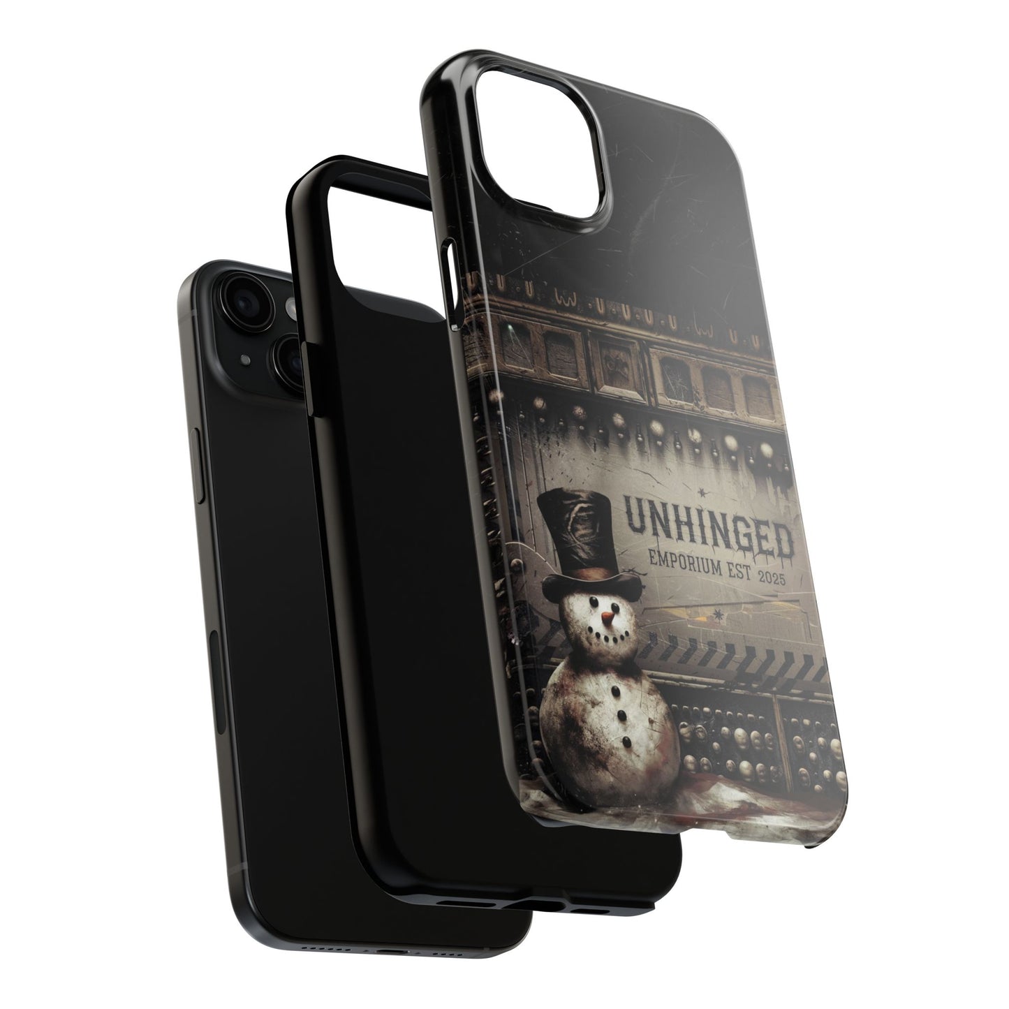 Gothic Phone Case, 'Unhinged Frosty McDeath', Alternative Case, Punk Grunge