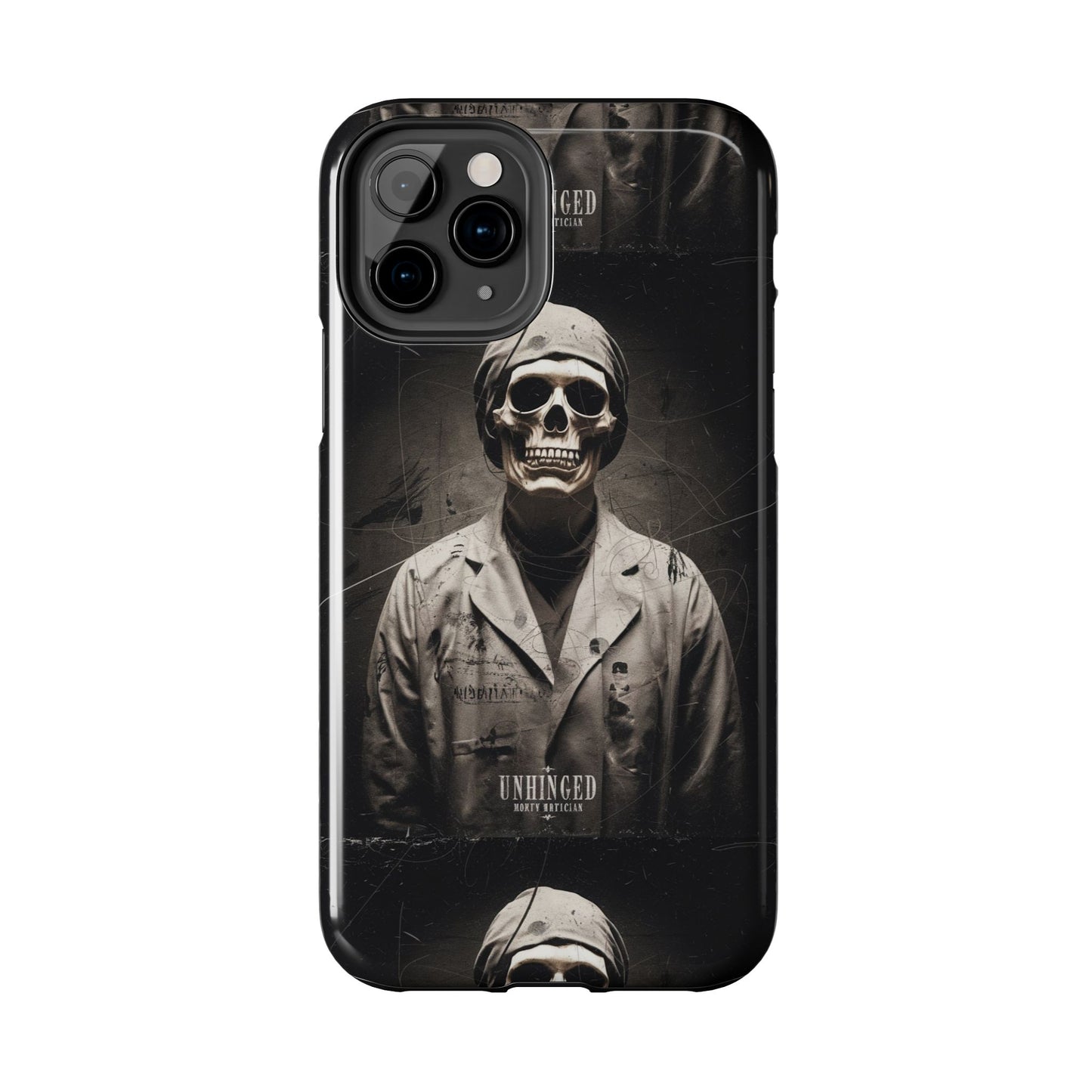 Gothic Phone Case, 'Unhinged Morty Skeleton', Alternative Case, Punk Grunge