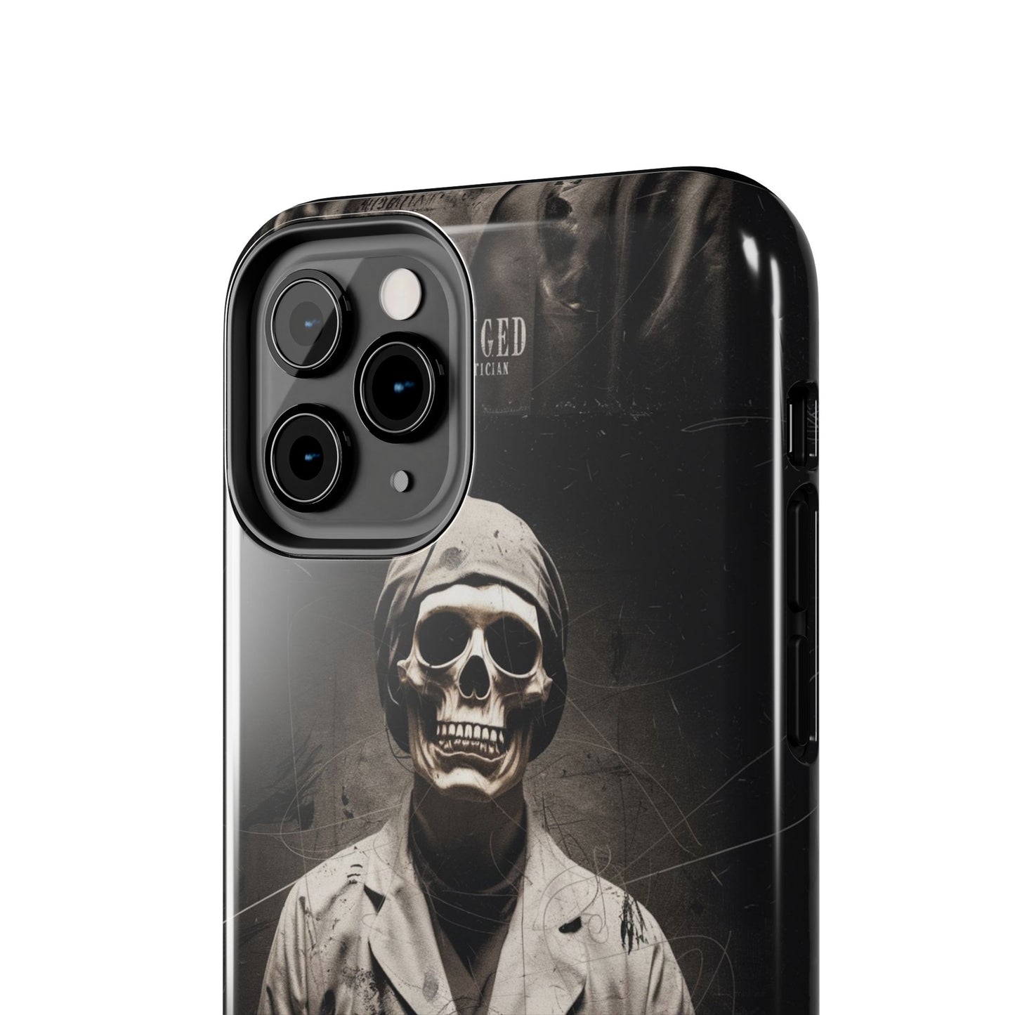 Gothic Phone Case, 'Unhinged Morty Skeleton', Alternative Case, Punk Grunge