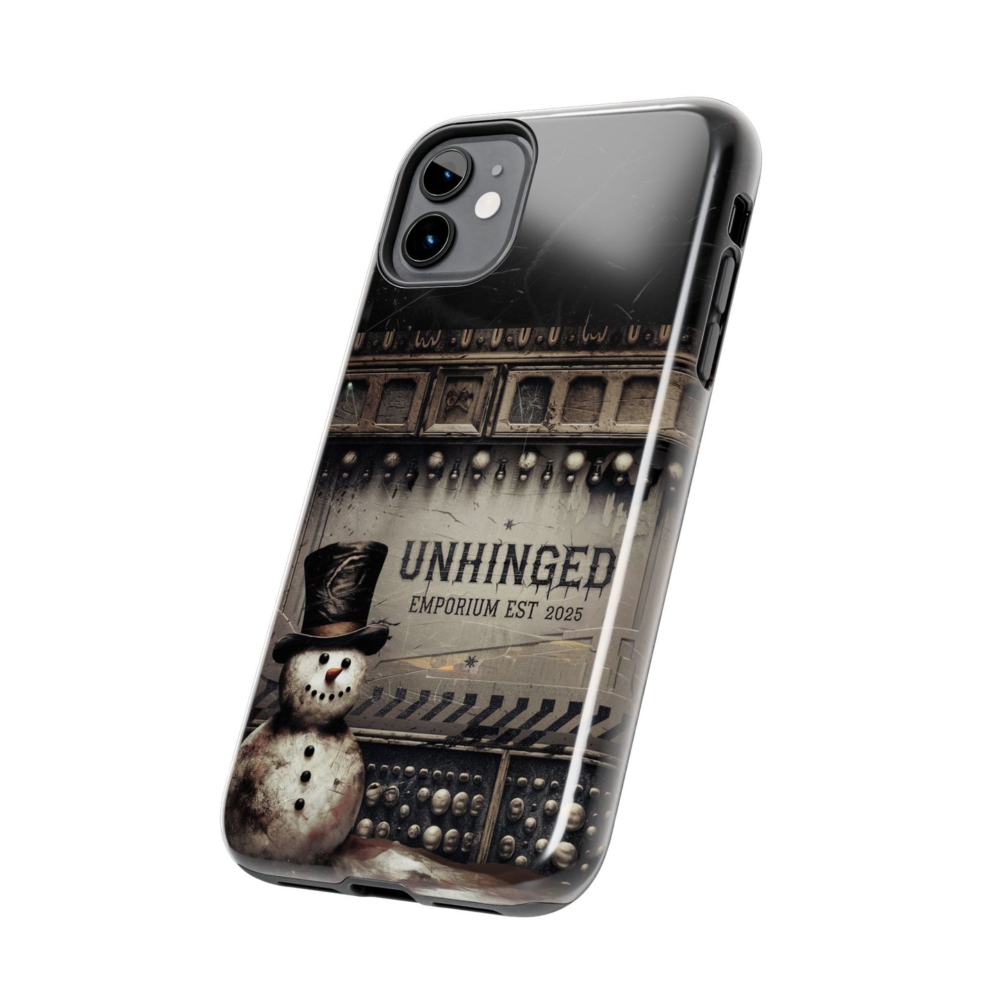 Gothic Phone Case, 'Unhinged Frosty McDeath', Alternative Case, Punk Grunge