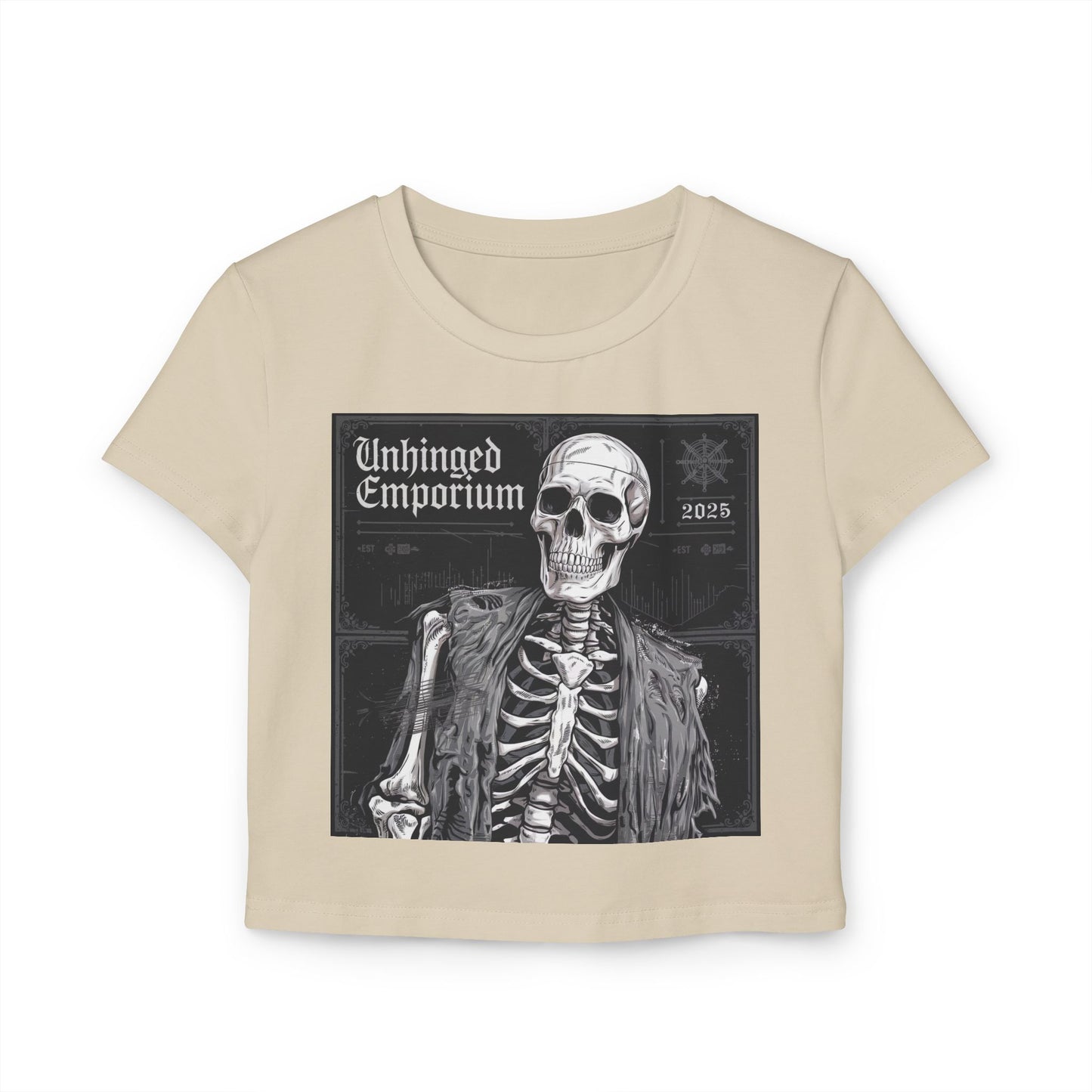 Gothic Shirt, 'Unhinged Morty Skeleton', Alternative Tee, Punk Grunge