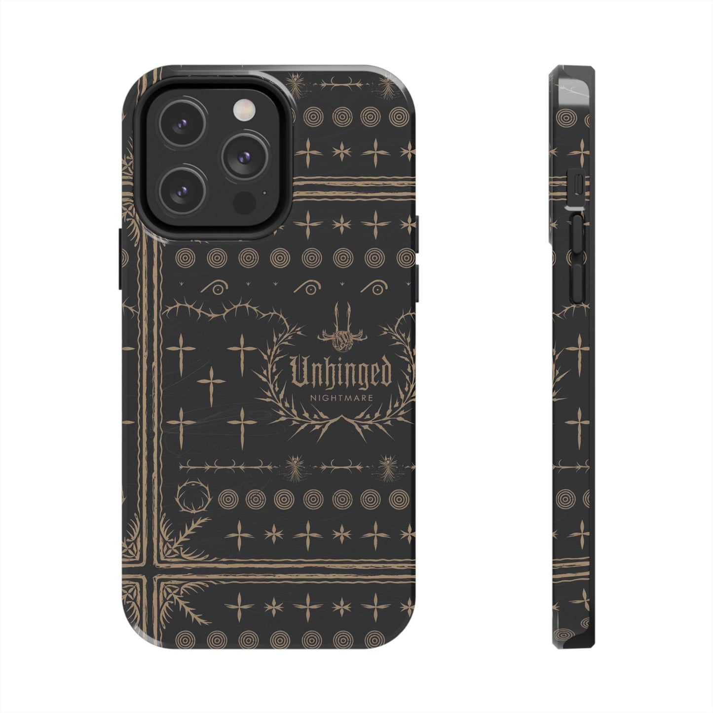 Gothic Phone Case, 'Unhinged Nightmare Crosses', Alternative Case, Punk Grunge