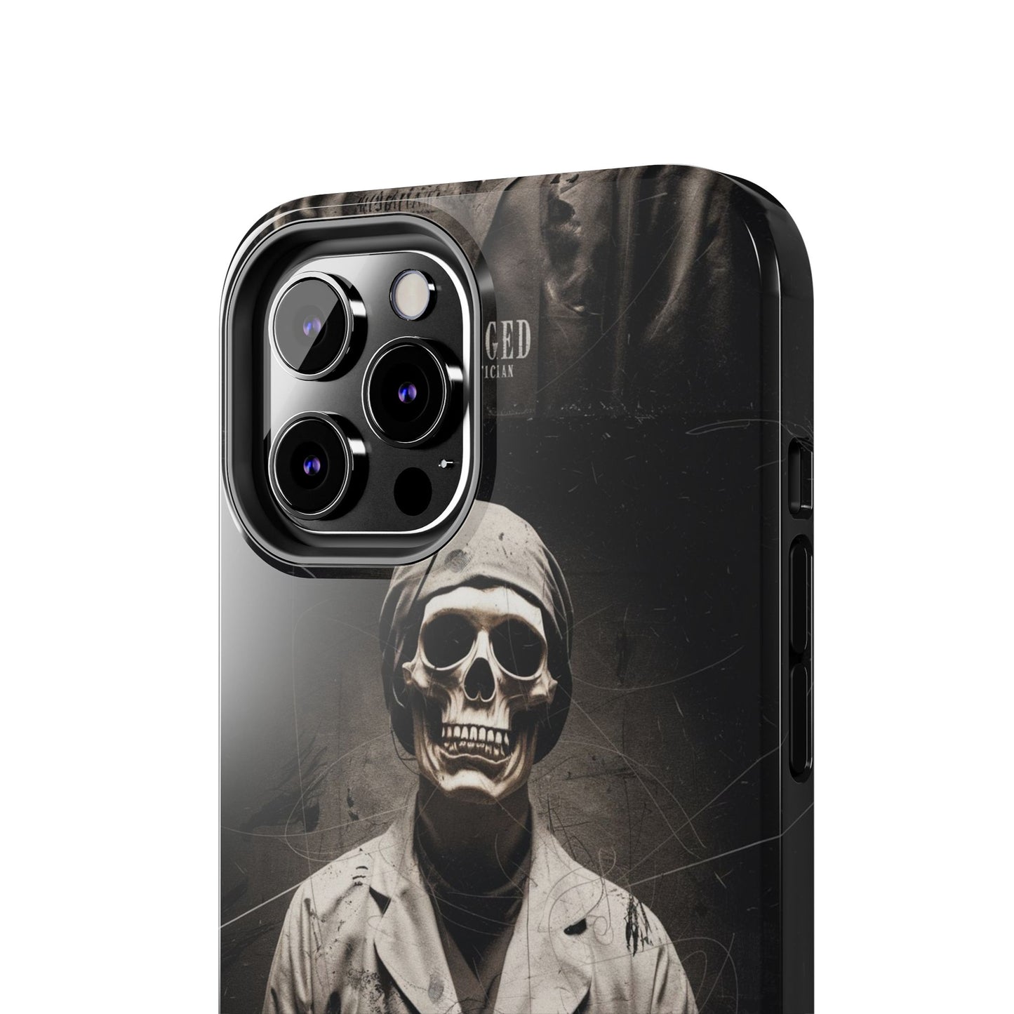 Gothic Phone Case, 'Unhinged Morty Skeleton', Alternative Case, Punk Grunge