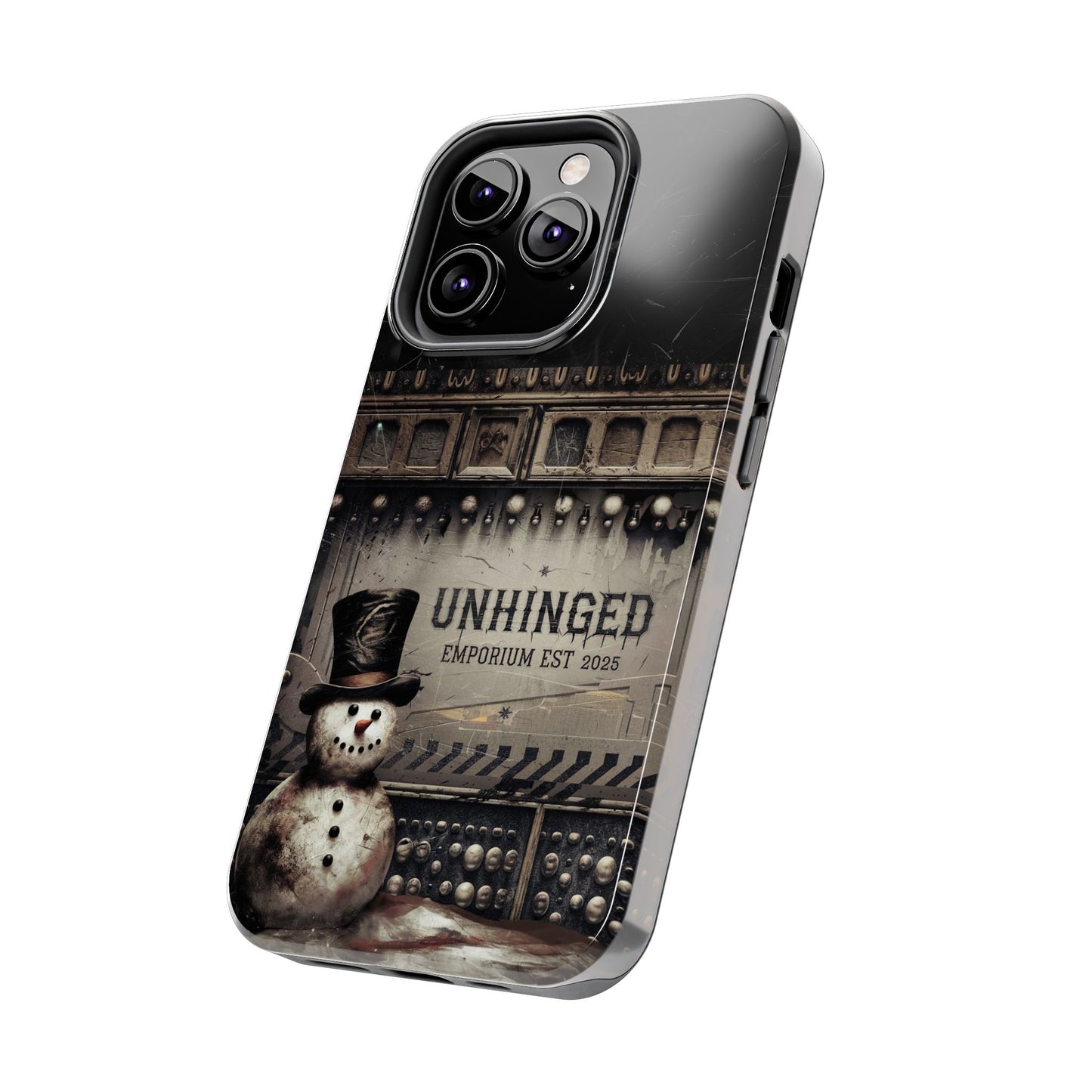 Gothic Phone Case, 'Unhinged Frosty McDeath', Alternative Case, Punk Grunge