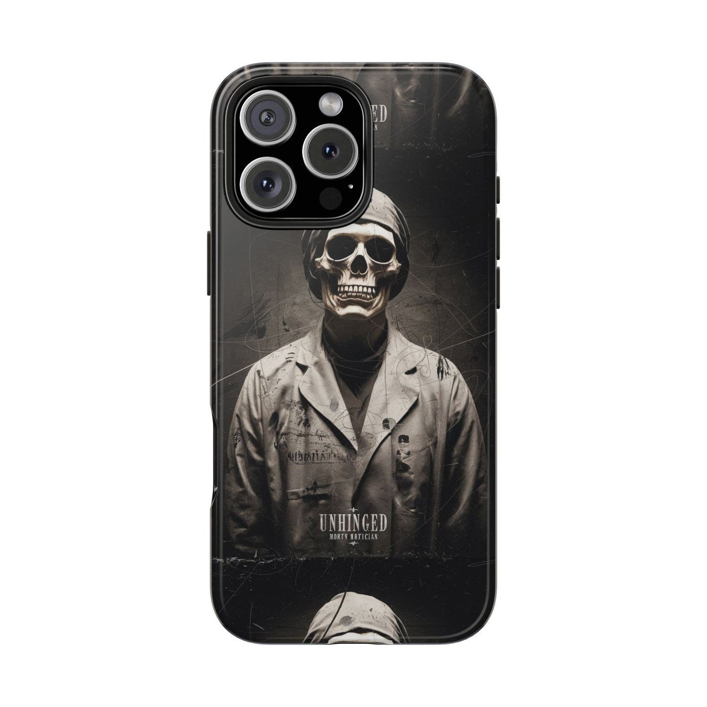 Gothic Phone Case, 'Unhinged Morty Skeleton', Alternative Case, Punk Grunge