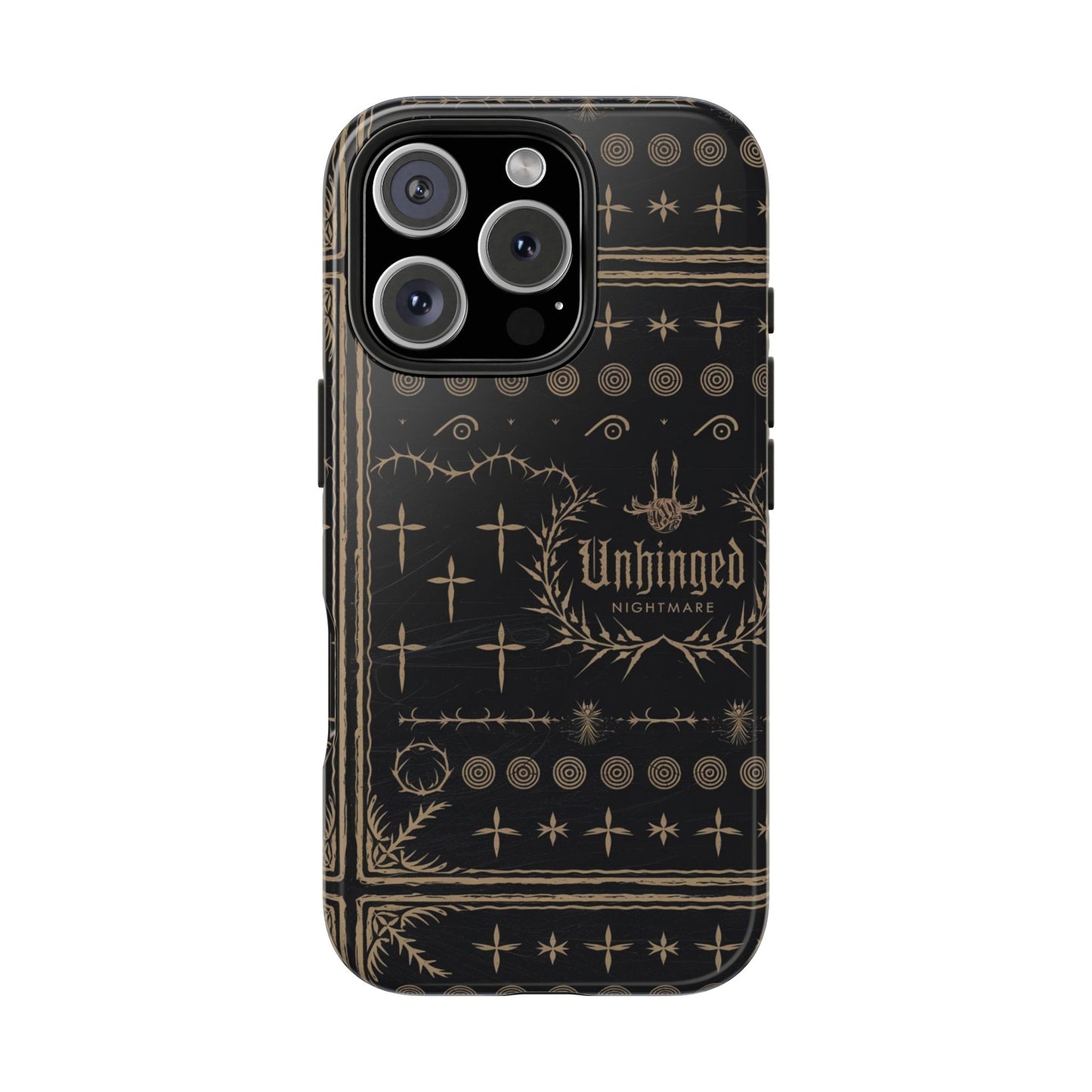 Gothic Phone Case, 'Unhinged Nightmare Crosses', Alternative Case, Punk Grunge