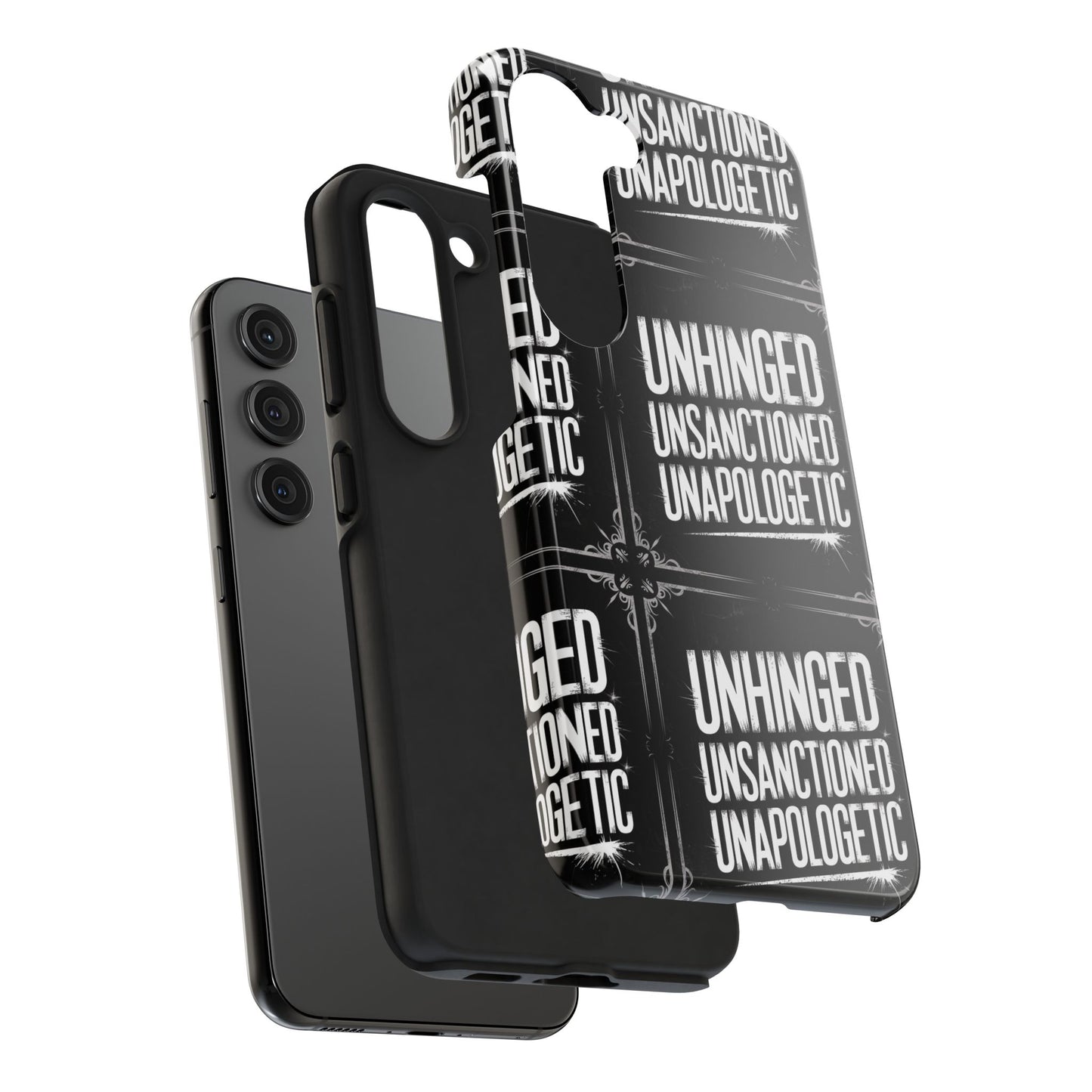 Gothic Case, 'Unhinged Unsanctioned Unapologetic' Alternative Case, Punk Grunge